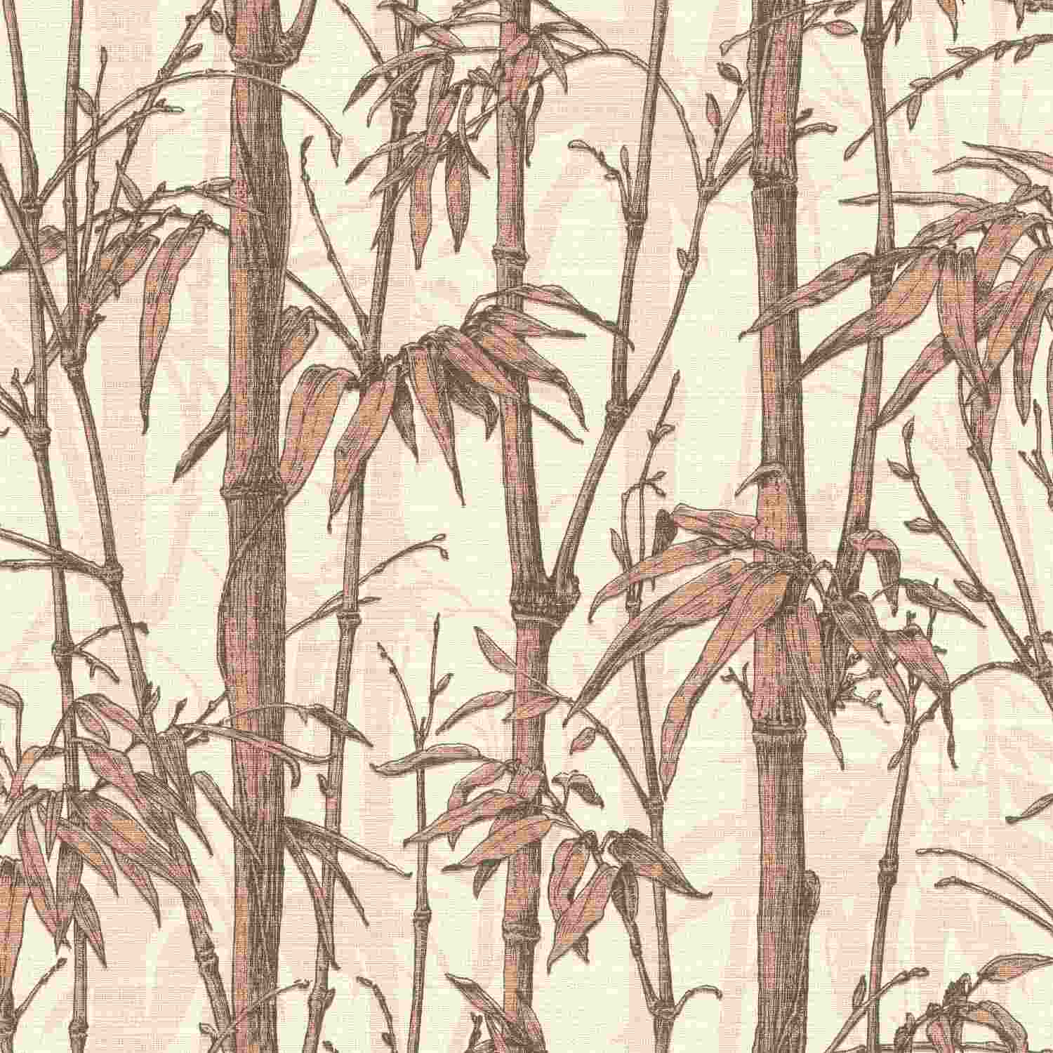 Quick Florentine III 484878 Papel pintado no tejido Diseño floral 0,53 x 10,05 m Marrón