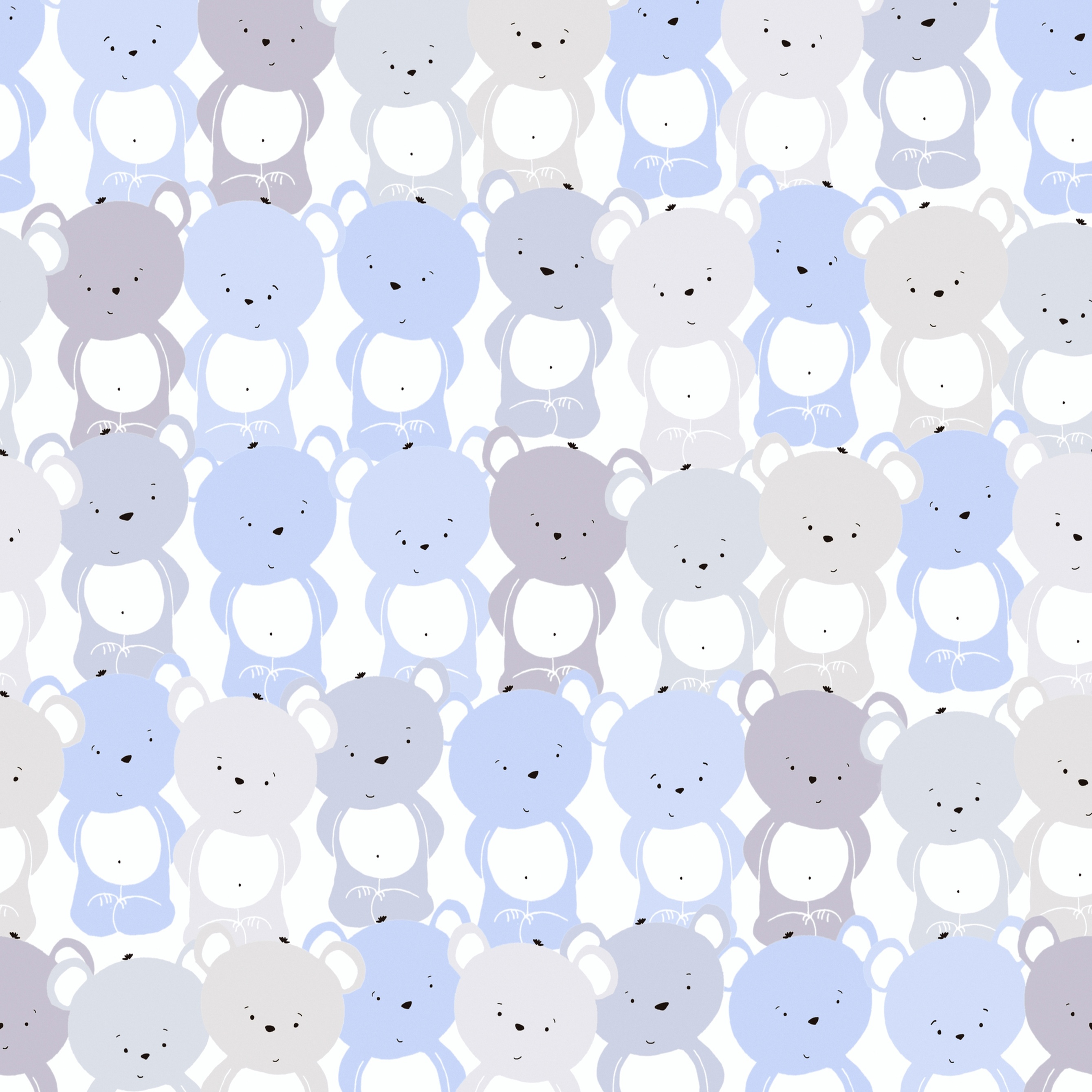 A.S. Creation | Little Love | 381291 | Vliestapete | Tiere | 0.53 x 10.05 m | Grau | Blau | Weiß