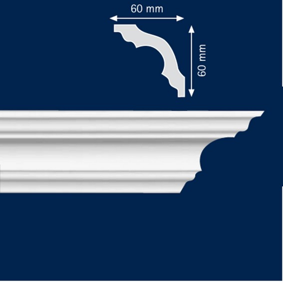 Wiesemann Stuckleisten Außenwinkel Für Deckenleiste Cascade Polystyrol Weiß