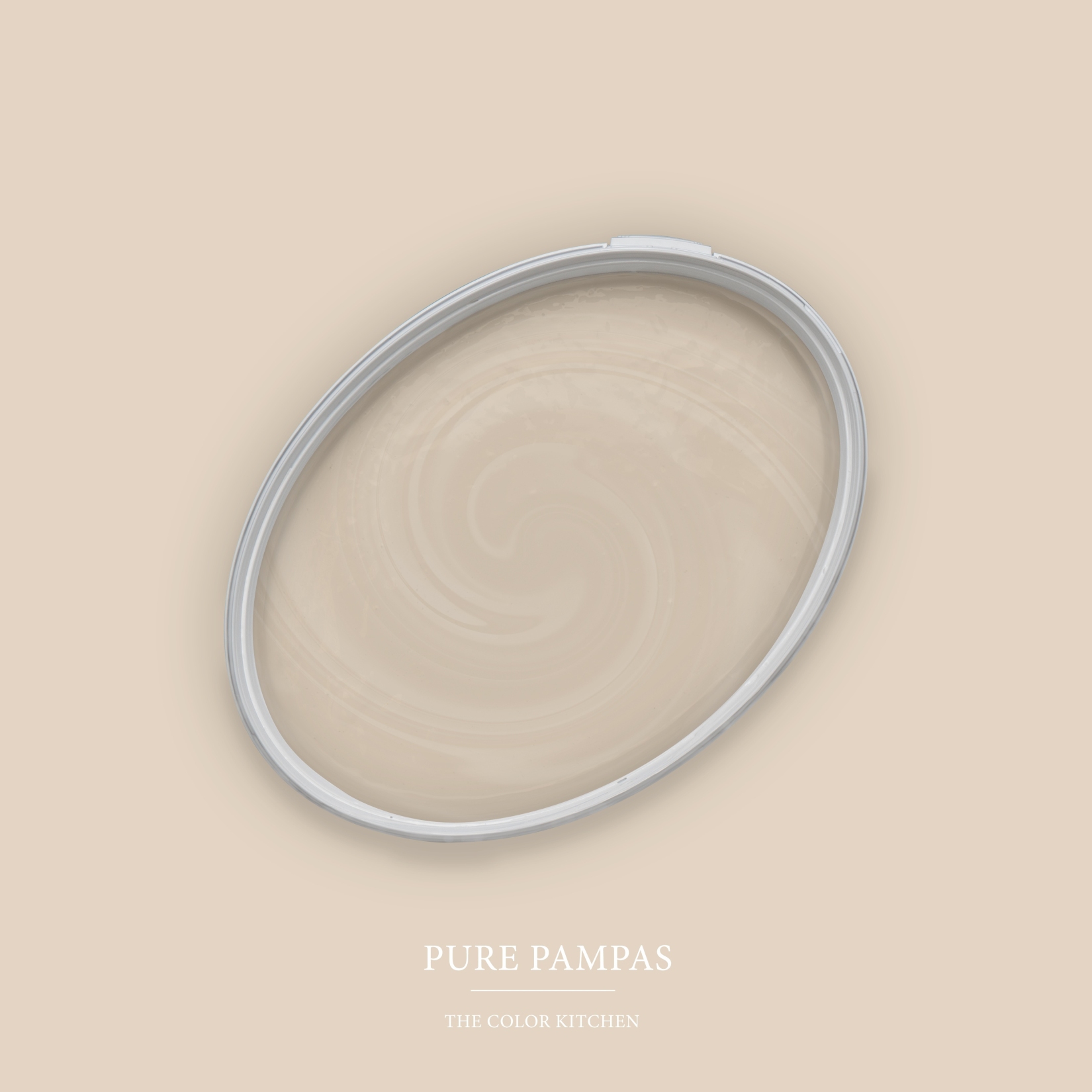 Pintura mural beige mate The Color Kitchen Pure Pampas Pintura de emulsión interior exclusiva, alta intensidad de color