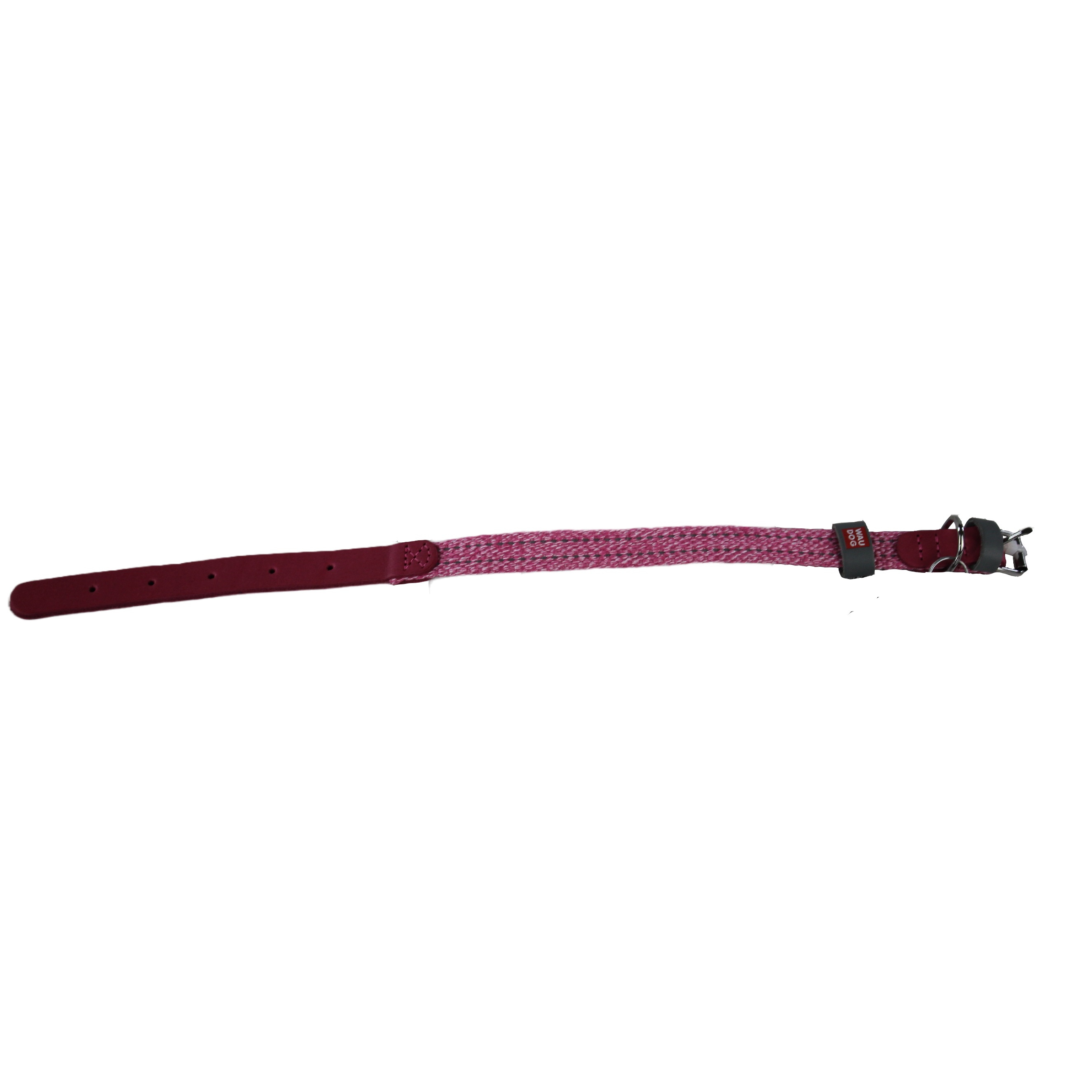 WAUDOG | Hundehalsband Classic Leather | Lederhalsband | Robust und Edel | Pink | versch. Größen