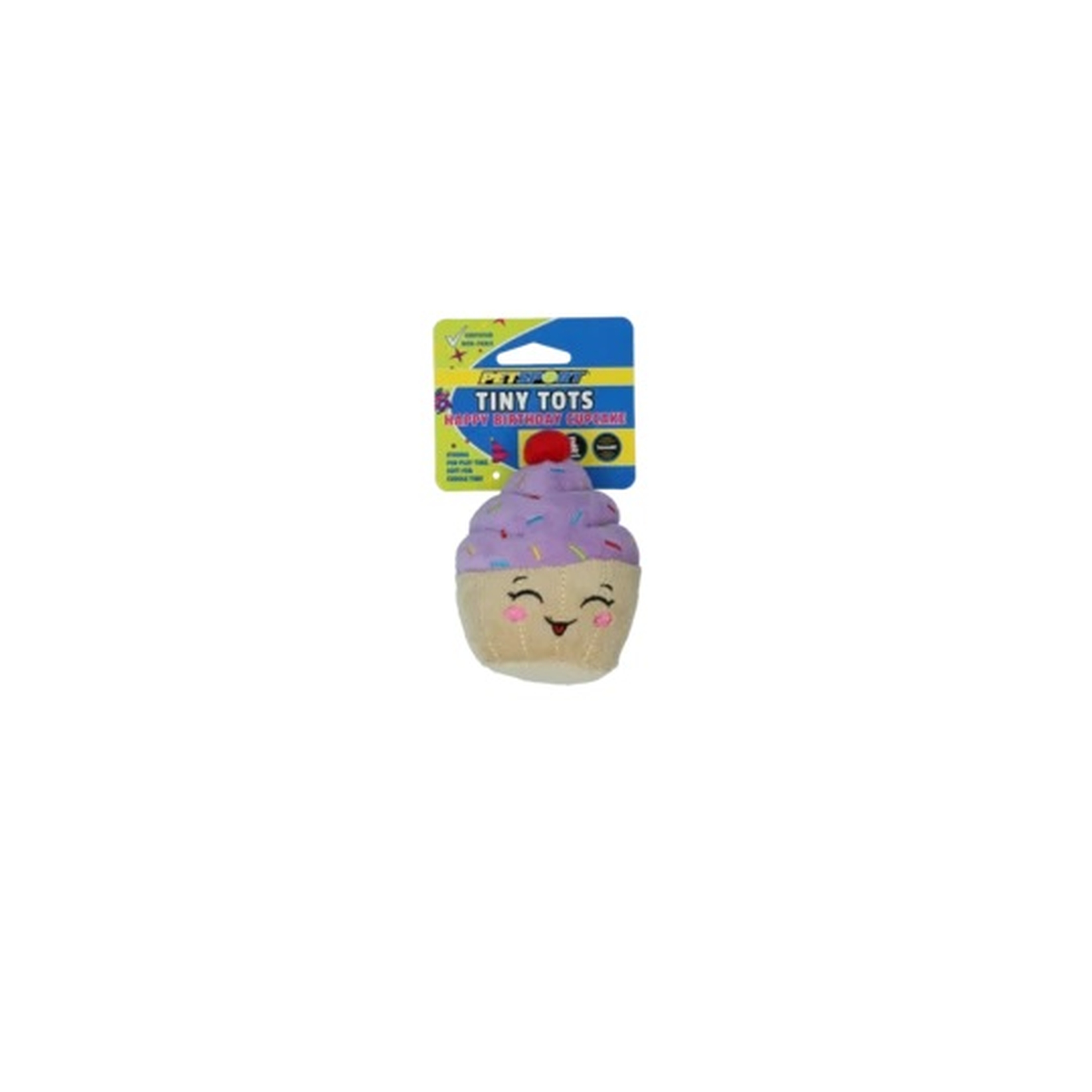 Hundespielzeug | Wurfspielzeug | kleine Hunde | Quietscher | Kauspielzeug | 10 cm | Violett