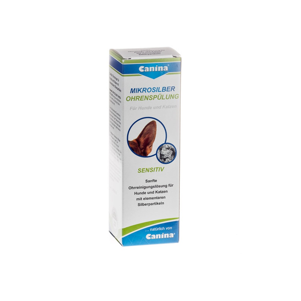 Canina | Mikrosilber Ohrenspülung | Pflege & Hygiene | 100 ml | sanfte Reinigung | Hautflora