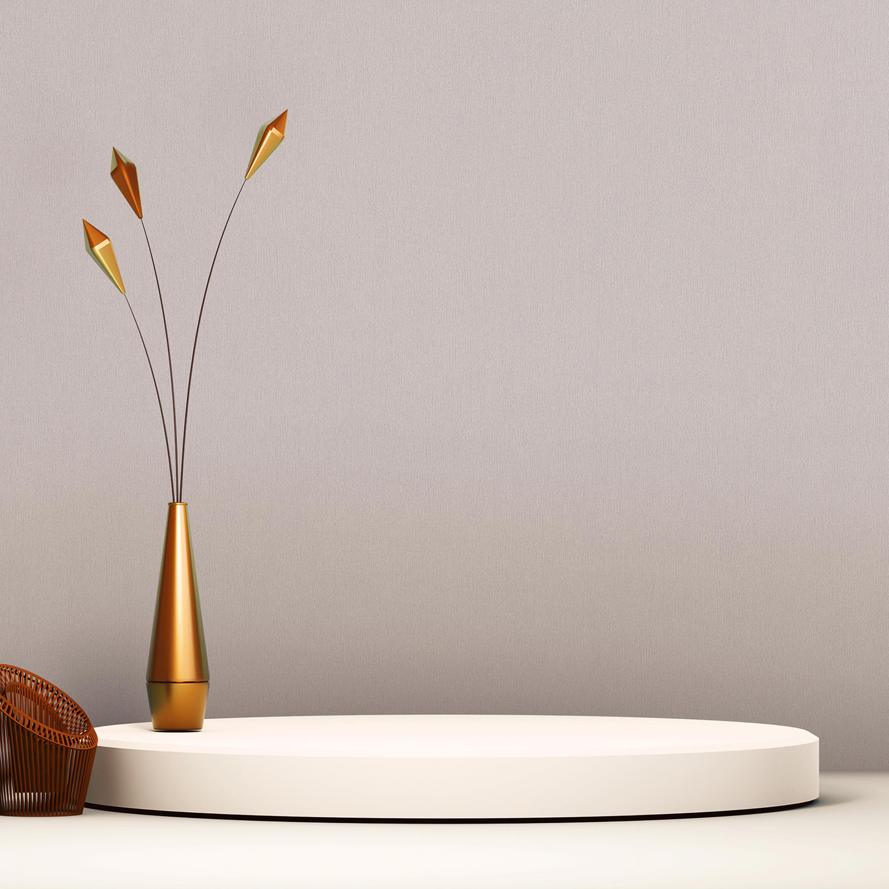 Tapete Uni M1-No.1243 Vliestapete Beige Unitapete Einfarbig