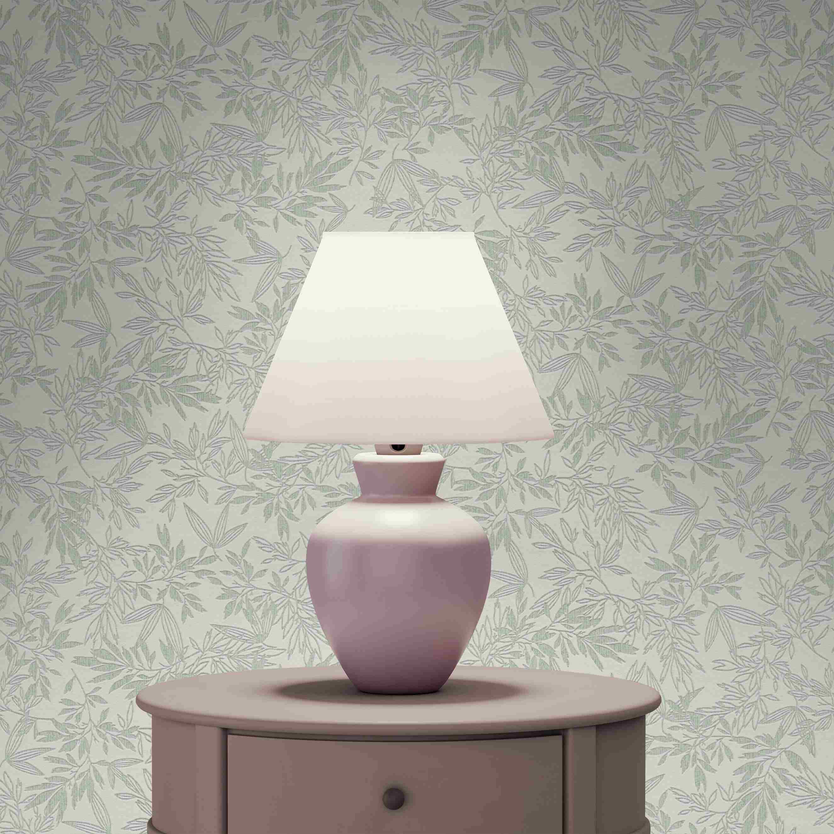 Tapete Florentin Blumen M1-No.4196 | Vlies | Grün | Weiß | Floral | Tadessi | 10.05 x 0.53 m