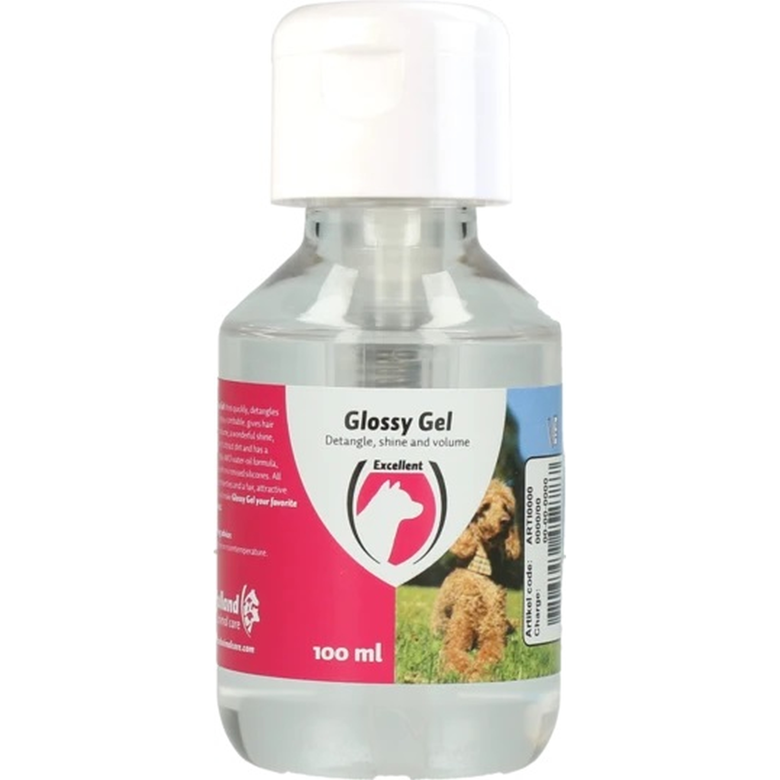 Glossy Gel | Fellgel | kämmbar | schmutzabweisend | Haut & Fellpflege | Weiß