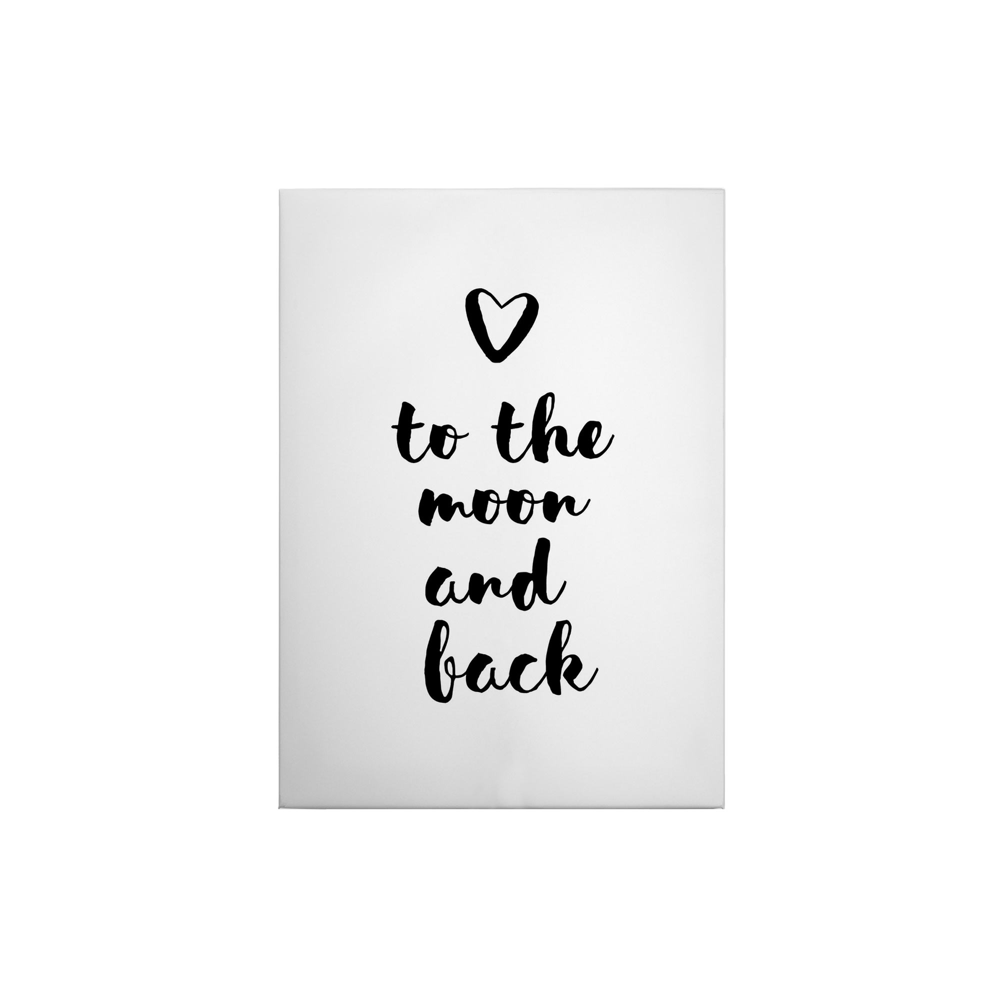 Tadessi Leinwandbild Zitate und Sprüche - 70 x 50 cm - M1-No.50386 - Keilrahmen in Weiß Schwarz