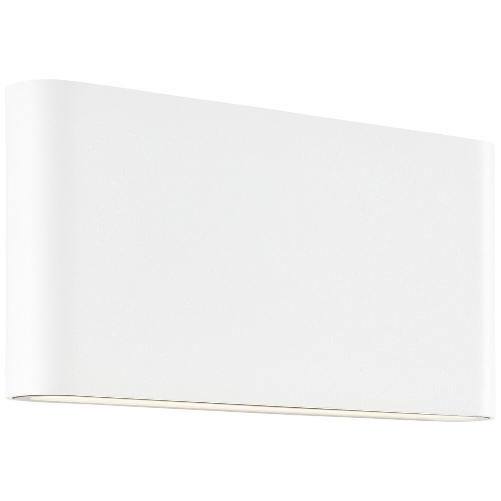 LED Wandleuchte 9 x 2.9 x 17.5 cm Weiss Glas Wandlampe Modern Lichtfarbe: Warmweiß Harmonisch