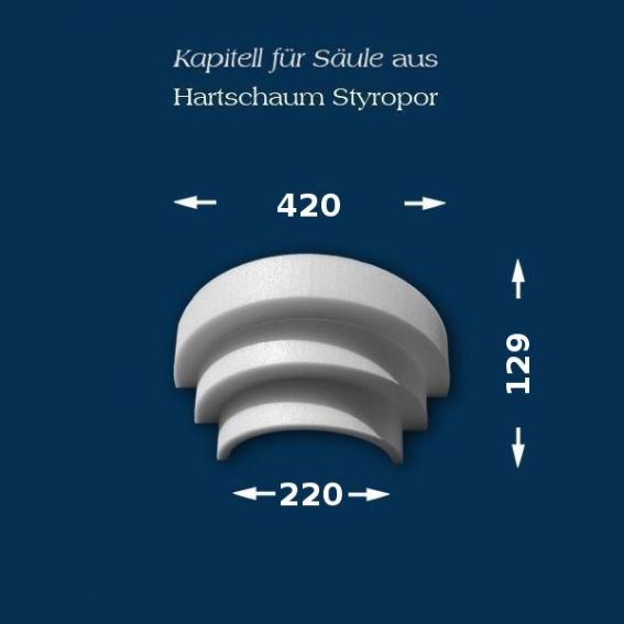 Säulenkapitell "Wiesemann SK1-3" - unbeschichtet