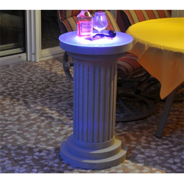 Dekosäule San Luca 386 beschichtet mit LED blau