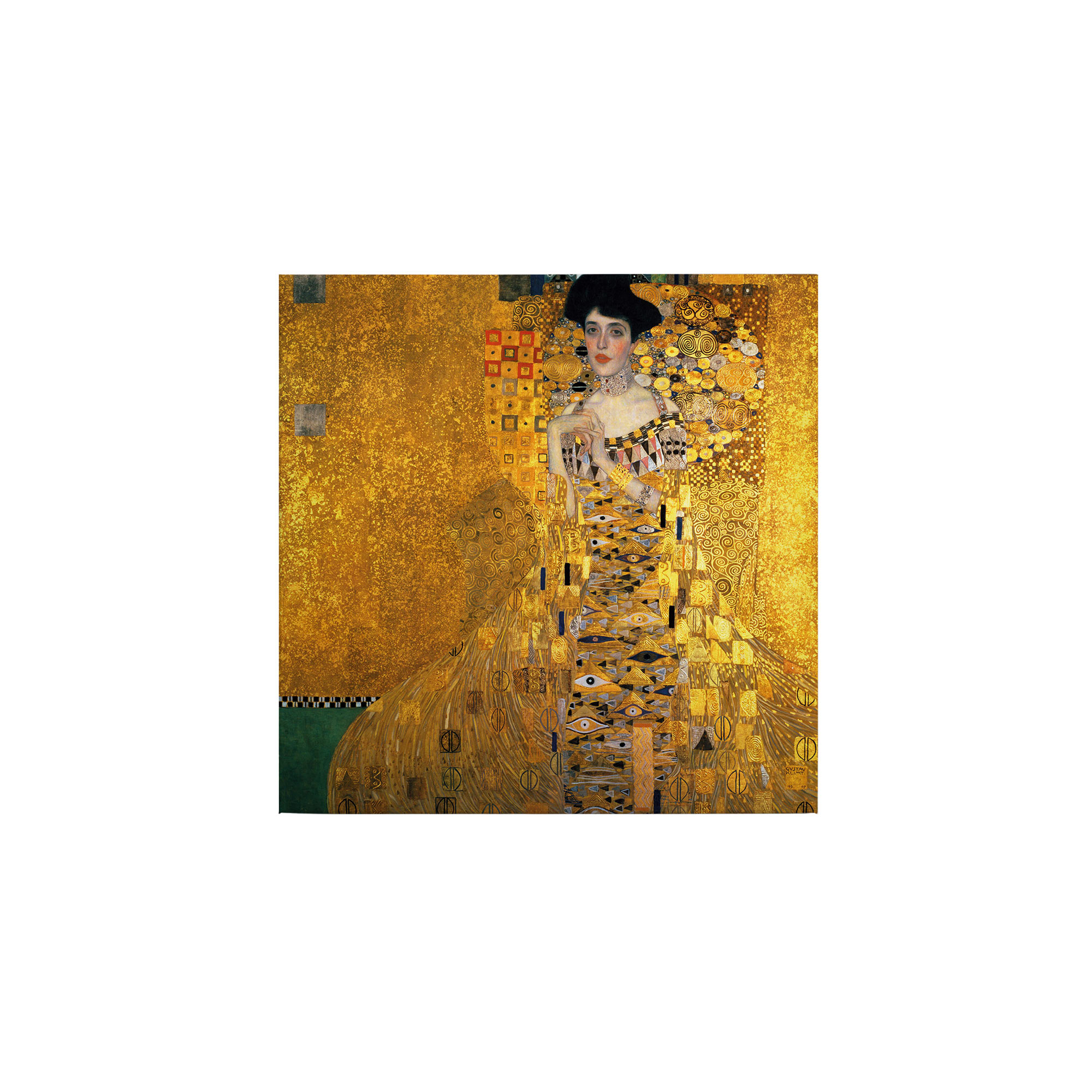 Tadessi Leinwandbild Abstrakt - 50 x 50 cm - M1-No.50537 - Keilrahmen in Gelb Gold