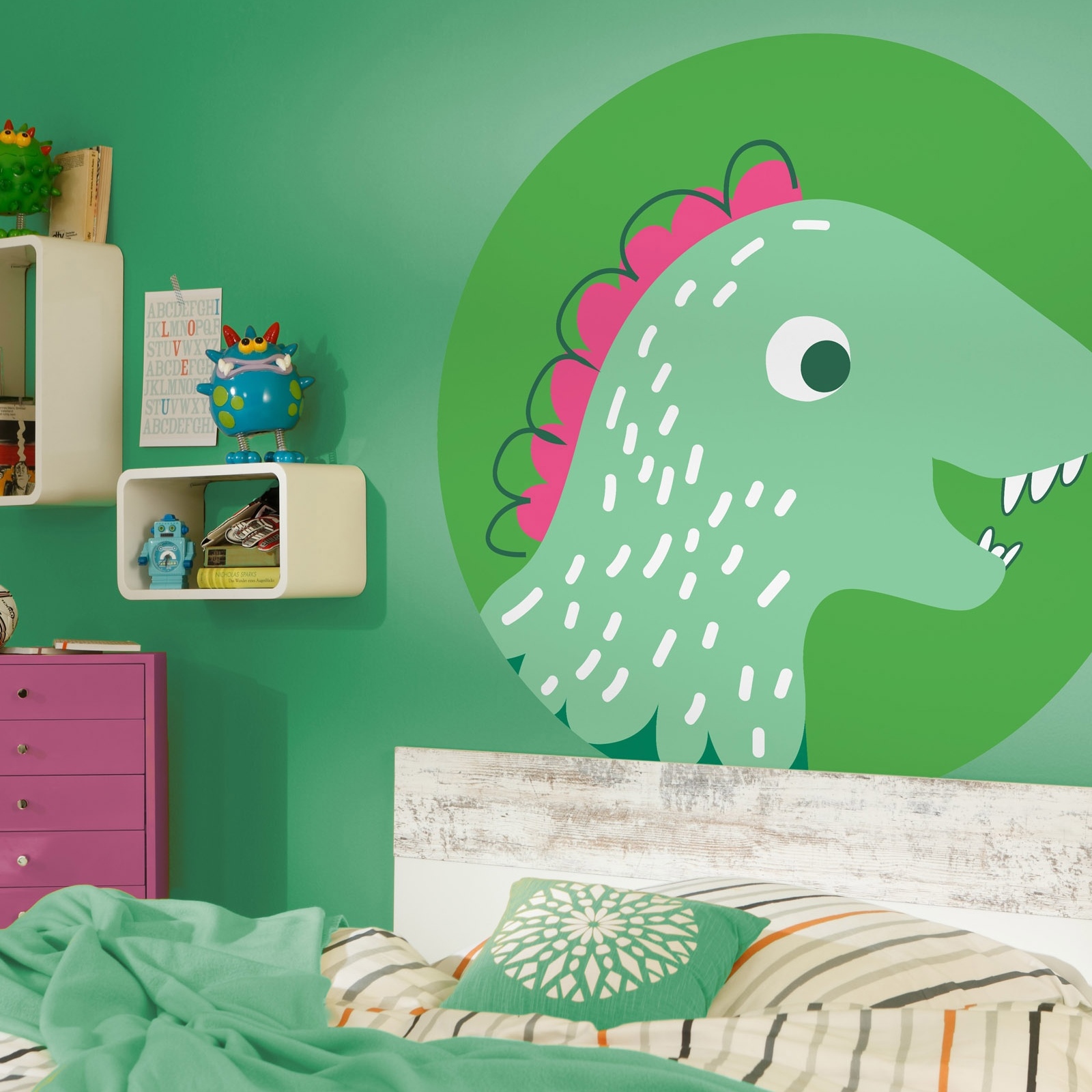 Komar Fototapete Disney Dot Little Dino Tyranno 125 x 125 cm Vlies Selbstklebend Little Tyranno Dino