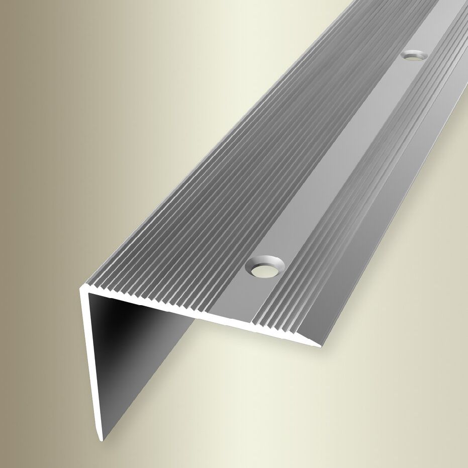 Küberit Treppenkanten- & Winkelprofile H 40 mm B 45 mm Einfasshöhe 0 - 37 mm Alu elox
