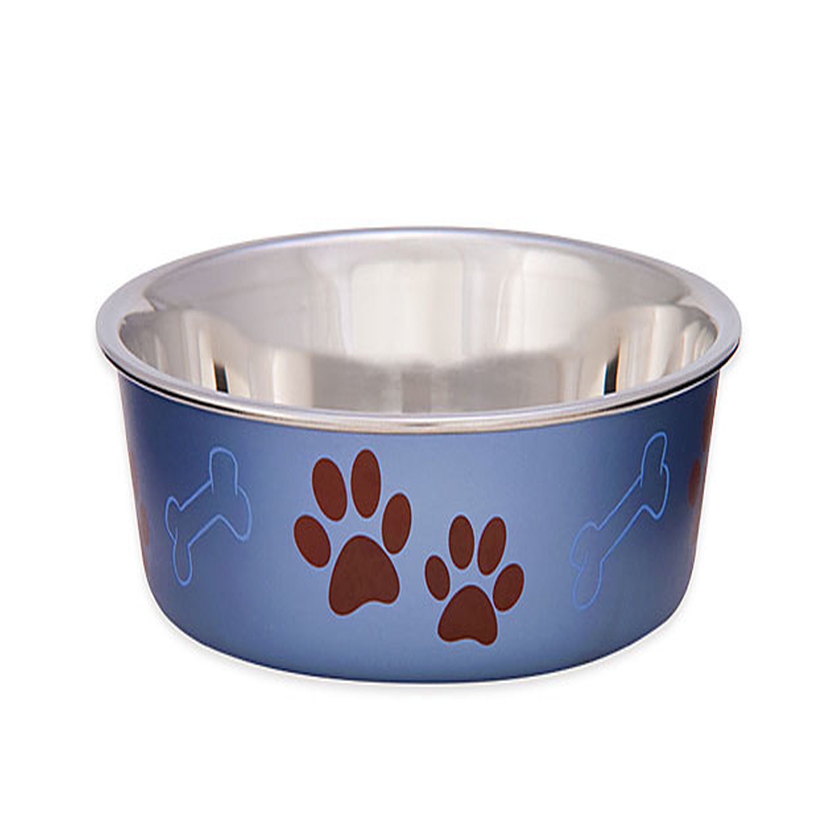 Hundenapf | Bella | Futtertopf | Futter | Trinken | S | Blau | Edelstahl | 350 ml