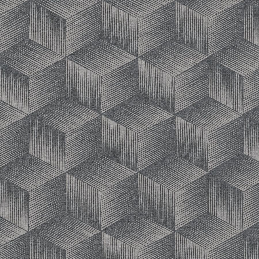 A.S. Creation | Natural Living | 385064 | Papier Peint Intissé | Effet 3D | 10.05 x 0.53 m | Noir