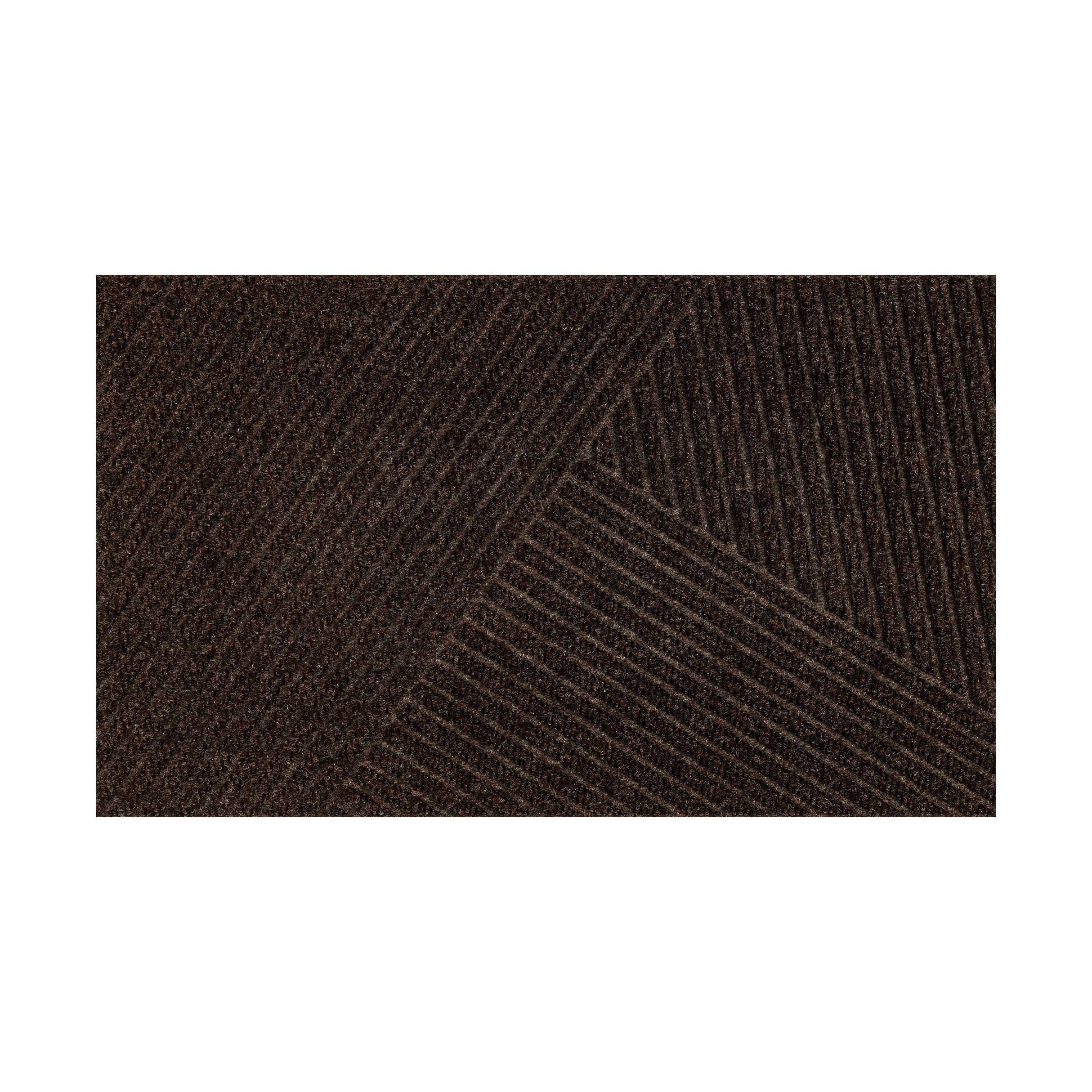 Paillasson Lignes élégantes 75 x 45 cm tapis de sol lavable Floornovo Minimal Design