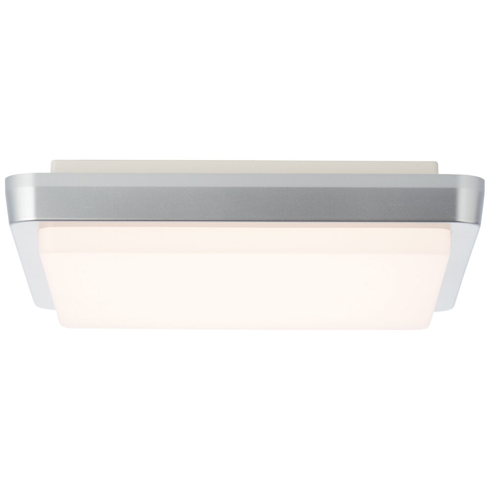 LED Wandleuchte 5.7 x 28 x 28 cm Metallic Kunststoff Wandlampe Modern Lichtfarbe: Warmweiß