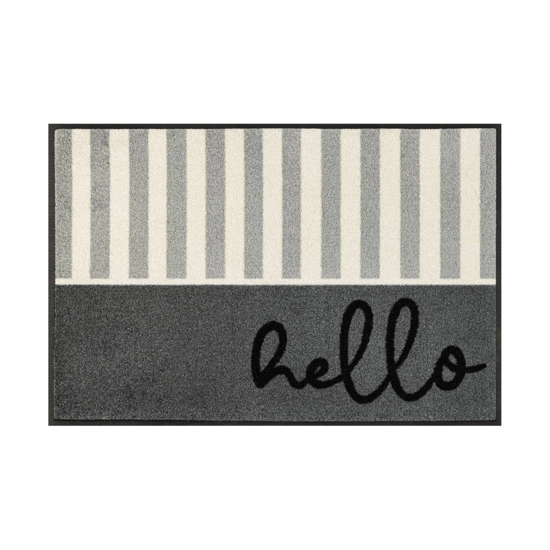 Fußmatte Willkommenslinie Schmutzfangmatte waschbar verschiedene Größen Floornovo Trend Design