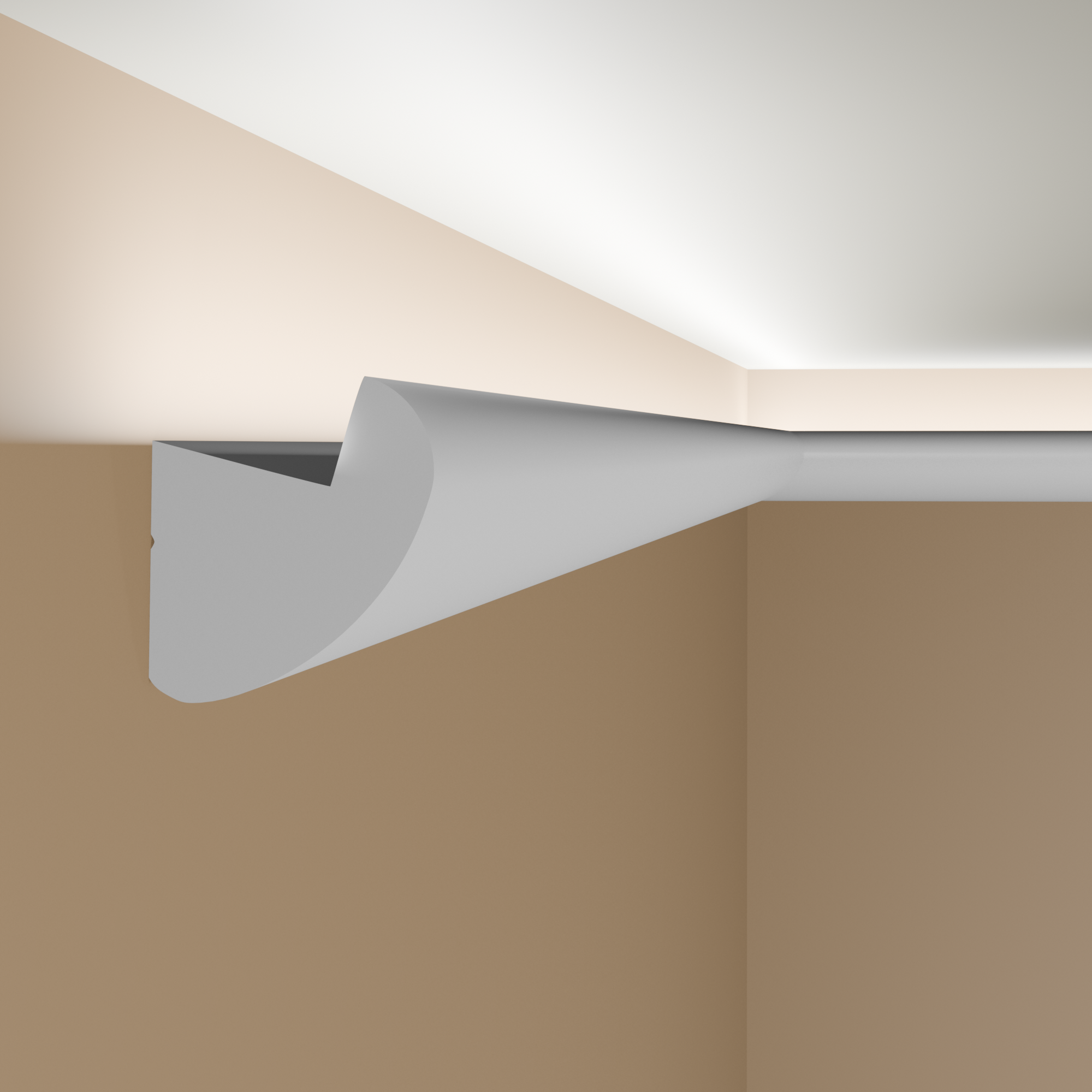 LED Lichtleiste 34x30 mm | ORAC CX188 | Stuckleiste indirekte Beleuchtung