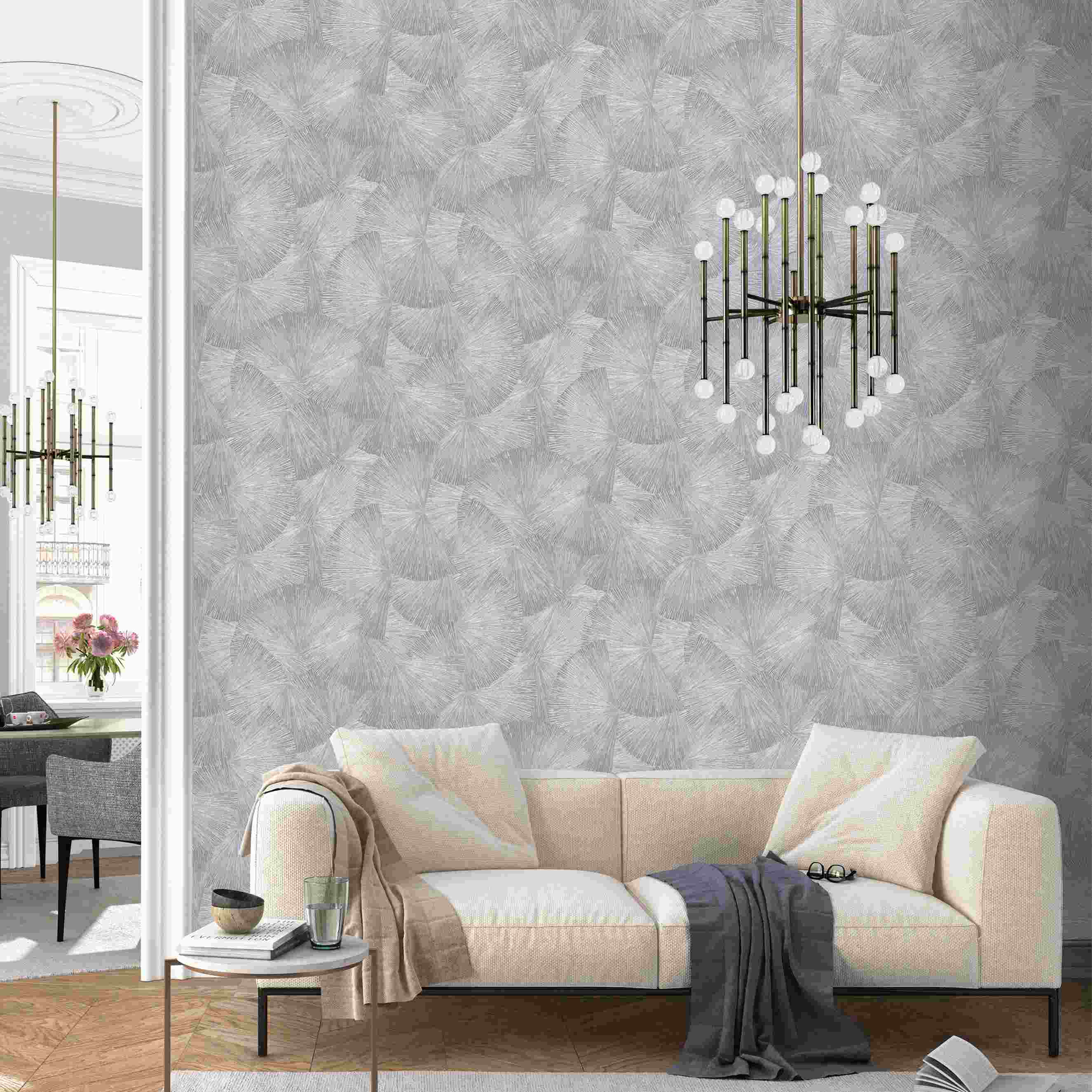 Erismann Fashion for Walls 3 | 1021929 | Vliestapete Muster | 0.53 m x 10.05 m | Silber