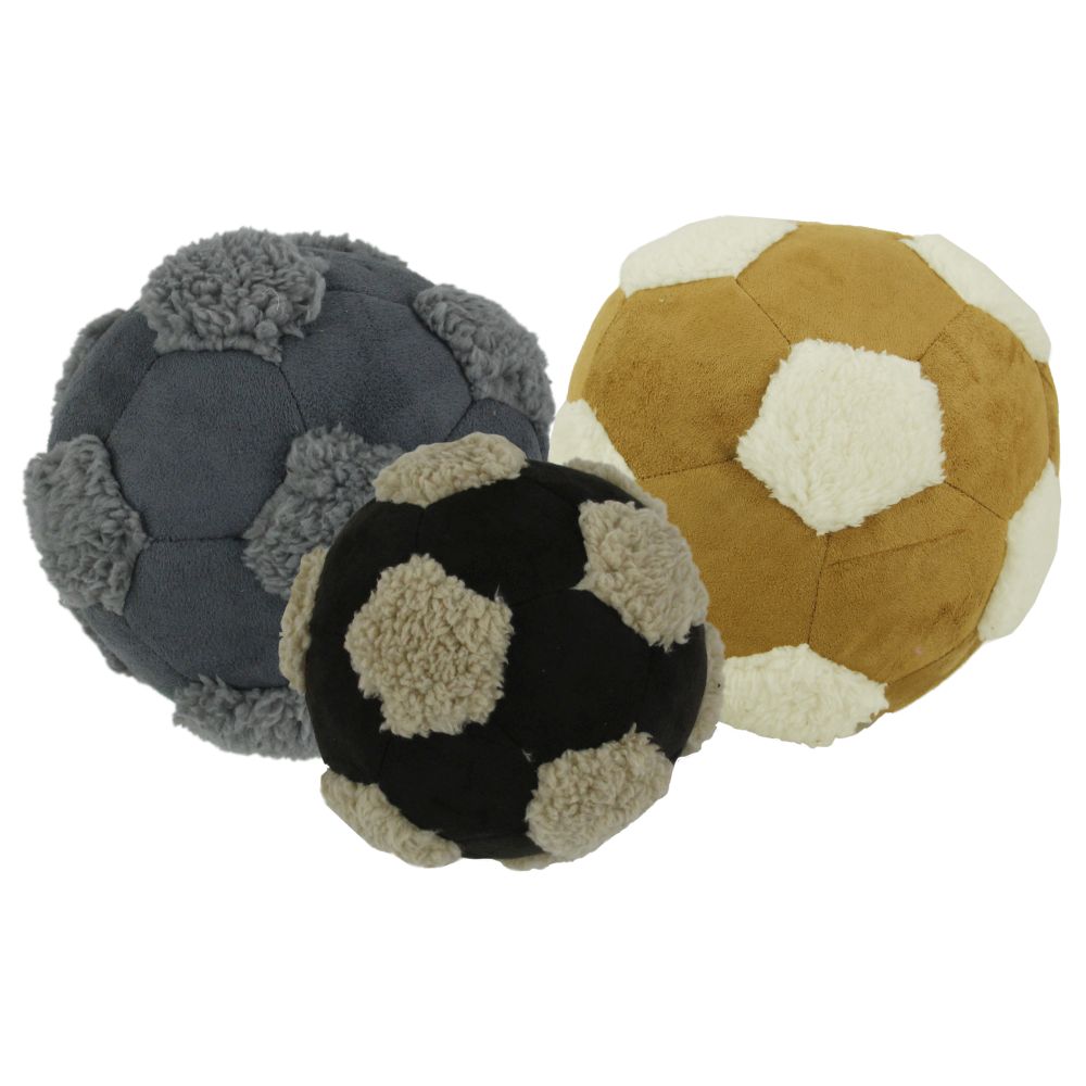 AFP | Hunde Kuscheltier | Stofftier | Lammwolle |Kuschel Fußball | Durchmesser:15 cm