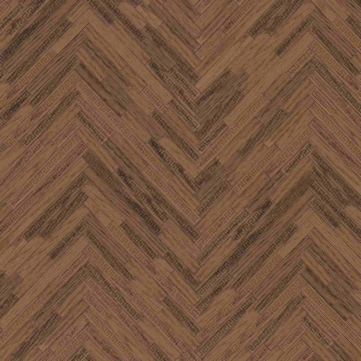 Design Tapete Versace 4 | No. 10199 | Vliestapete Holzoptik | 0.70 m x 10.05 m | Braun