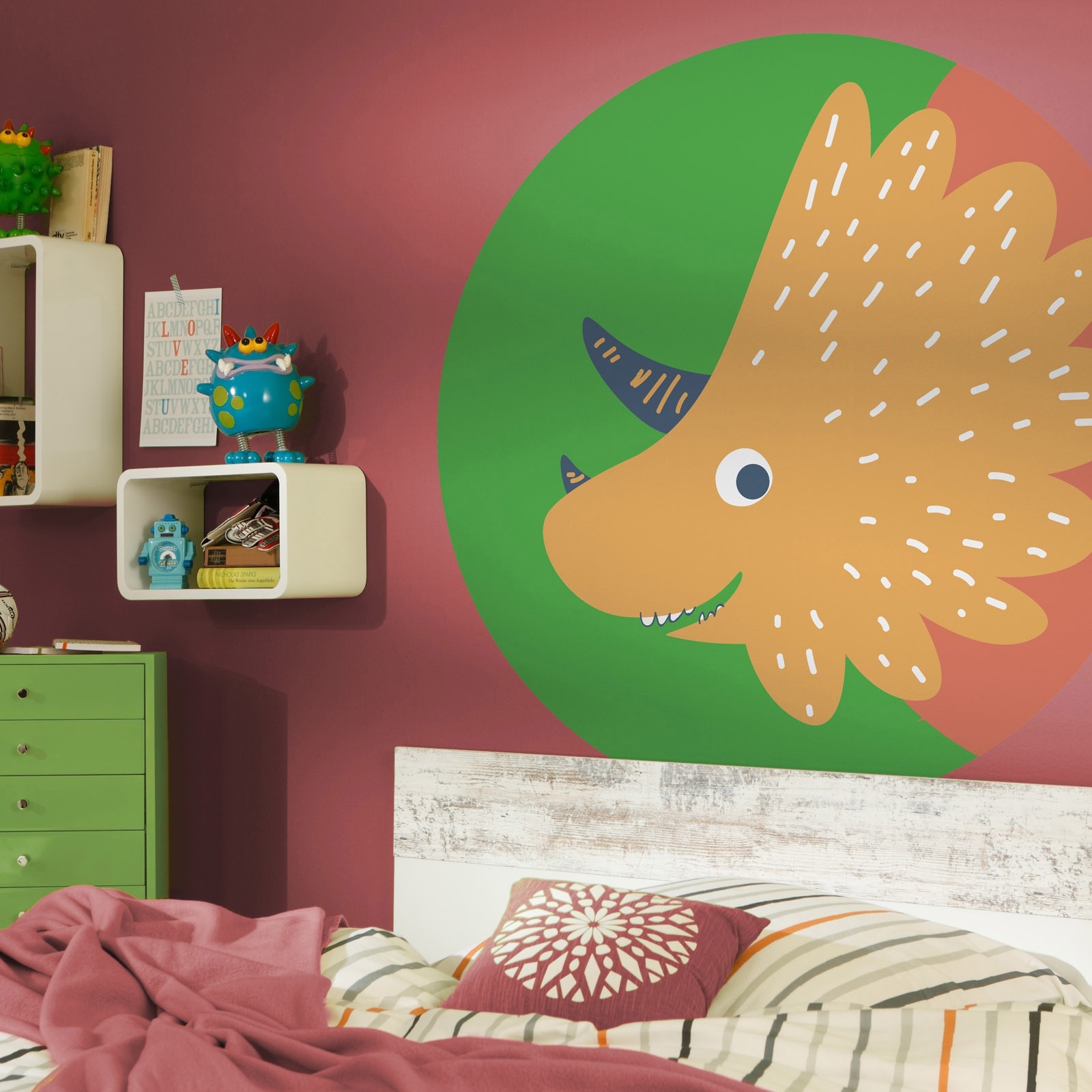 Komar Papier Peint numérique Photo sur Intissé Disney Dinosaure 125 x 125 cm Autocollant Enfant