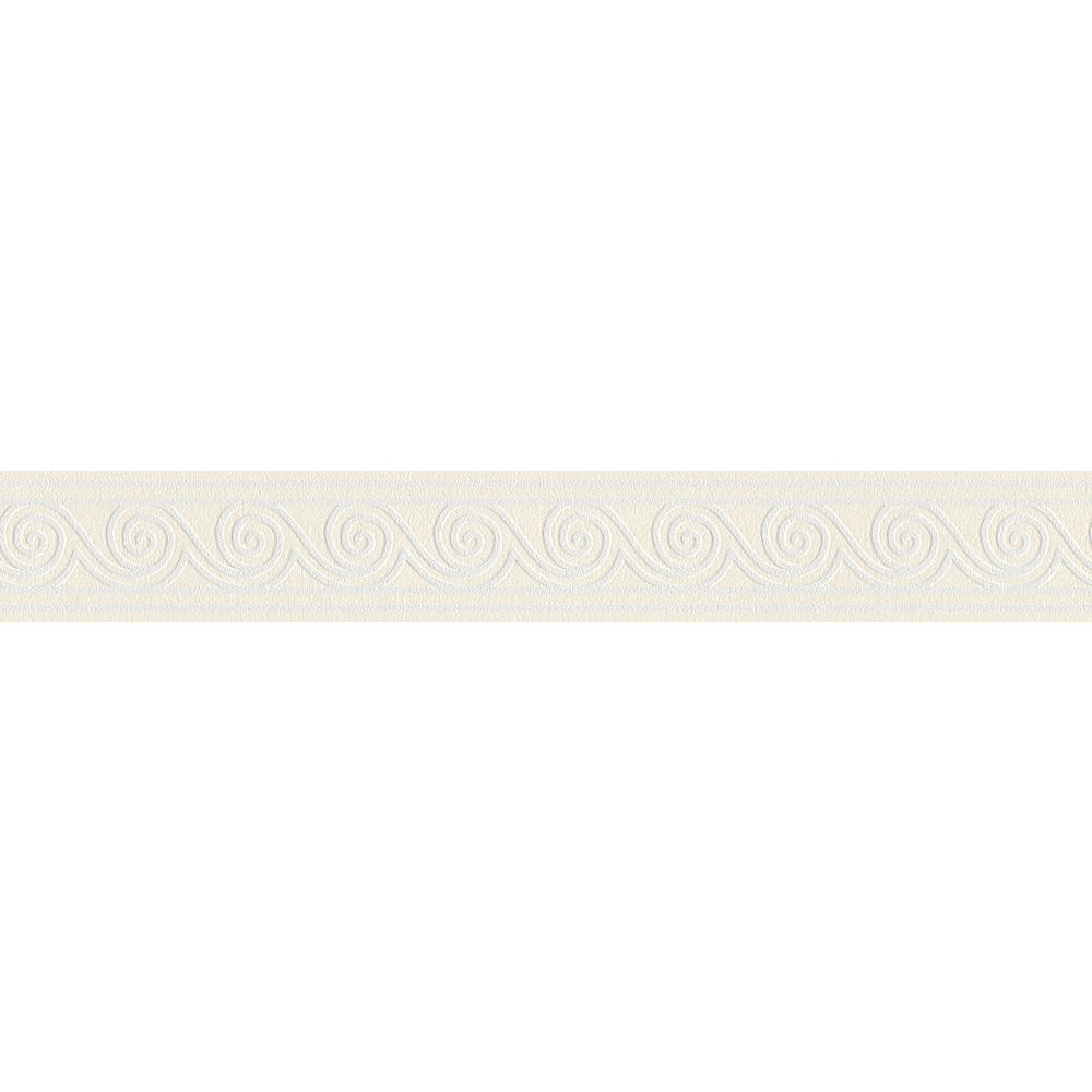 A.S. Creation | Only Borders 11 | 384034 | Vliesbordüre | Streifentapete | 5.00 x 0.08 m | Weiß