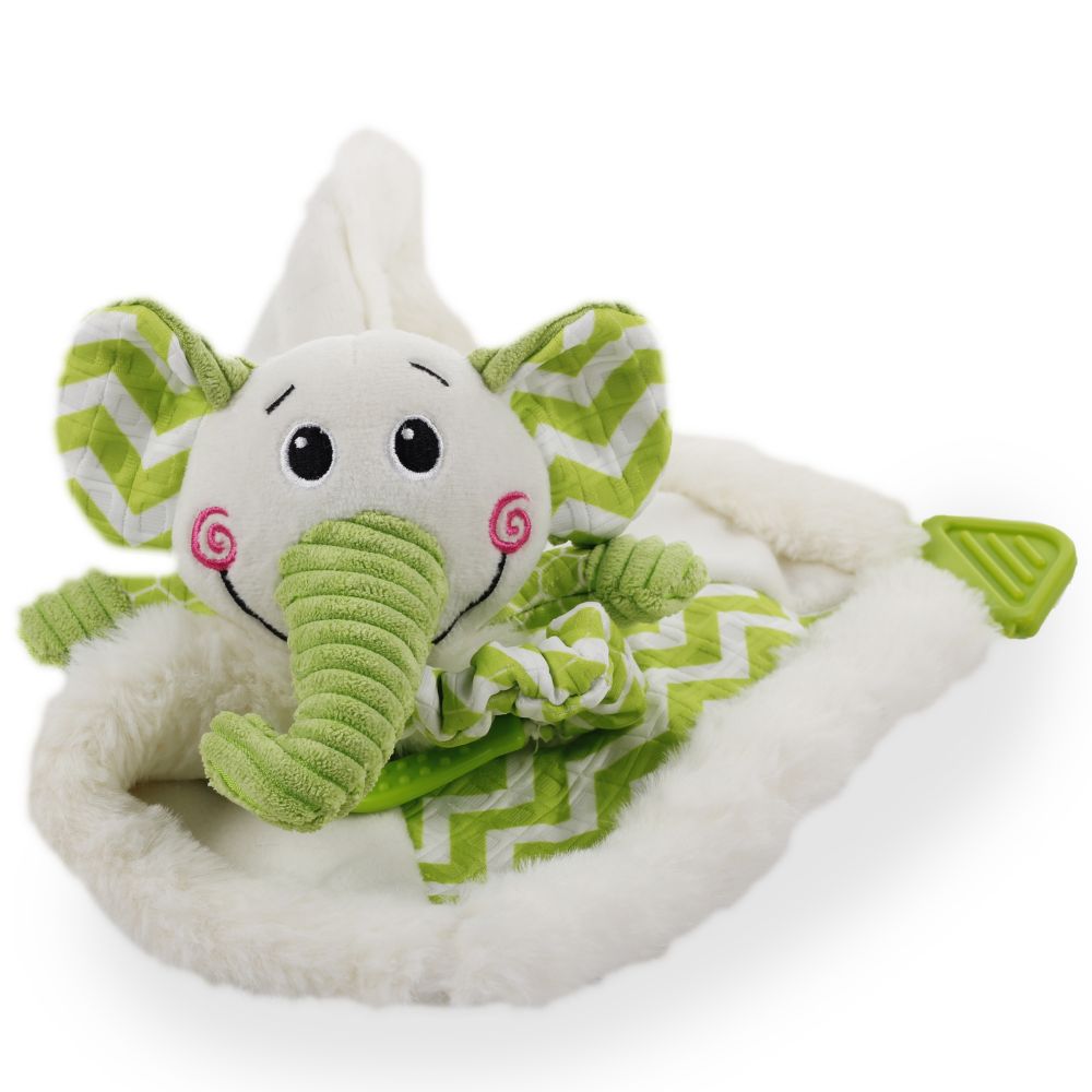 AFP | Hunde Kuscheltier | Stofftier | Welpendecke | Elefant | 40x34x10cm