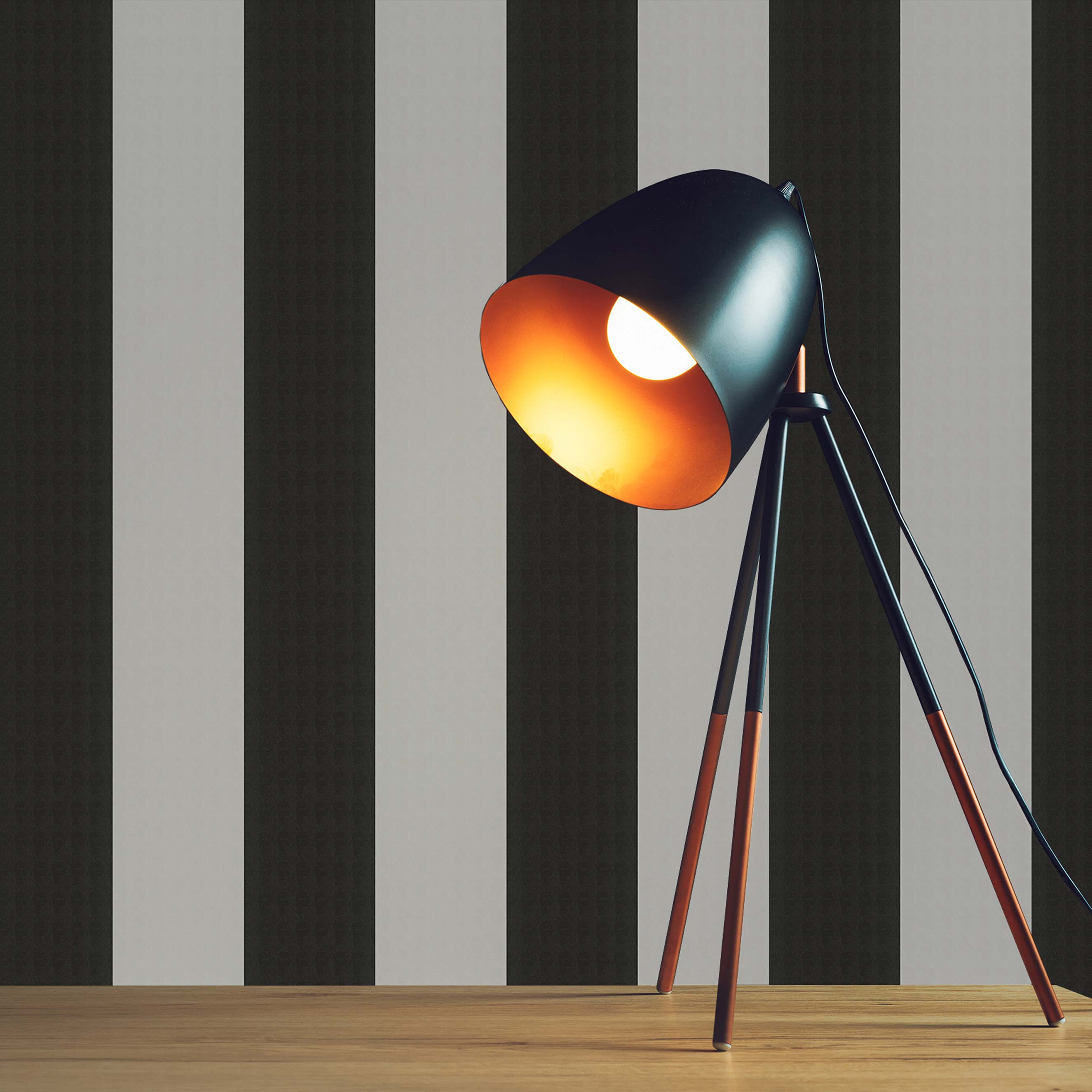 Tapete Streifen Lio M1-No.594 Vliestapete Schwarz Weiß Designertapete