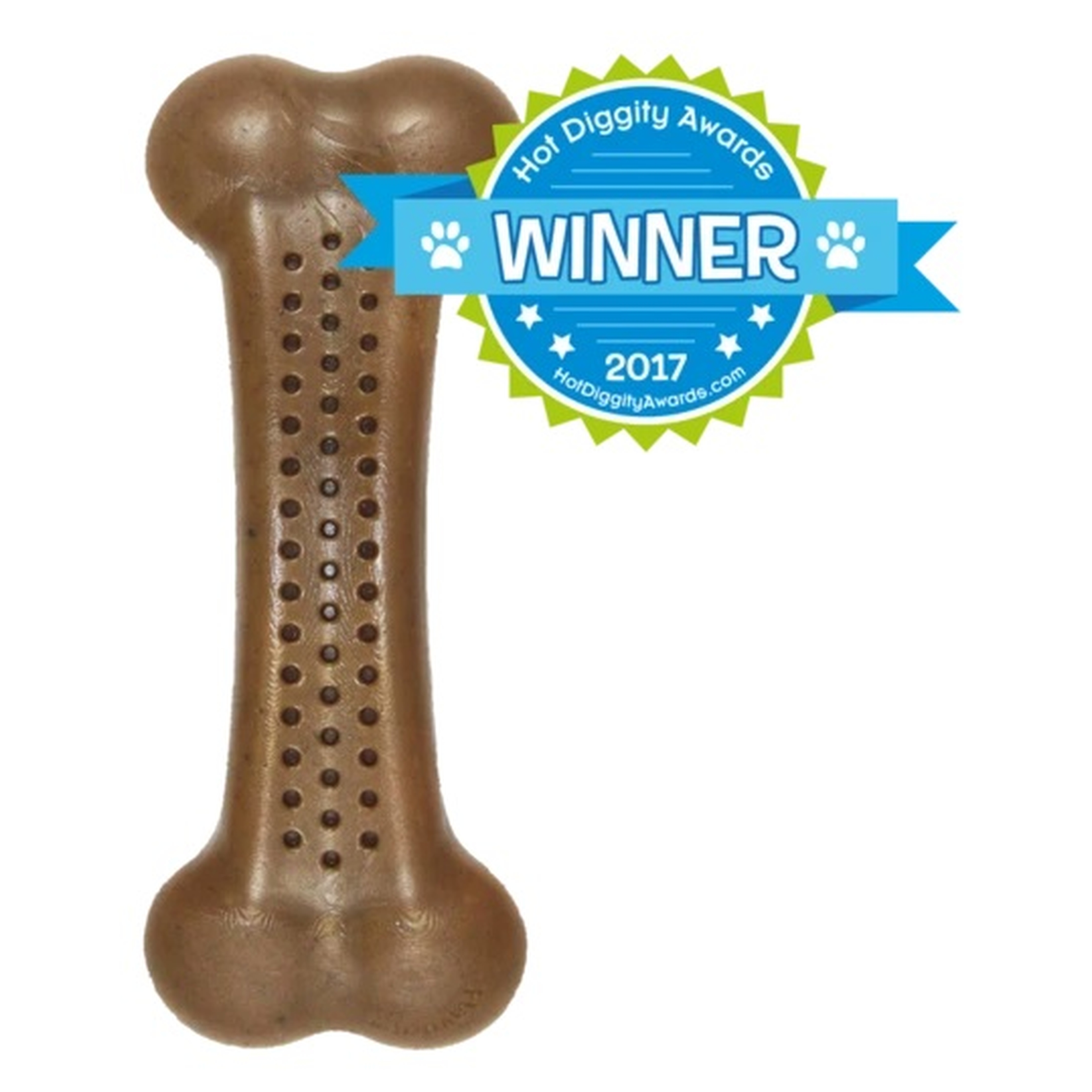 Hundespielzeug | Kauknochen | Hühnchengeschmack | Kauspielzeug | 10,5 cm | Nylon | Knochen