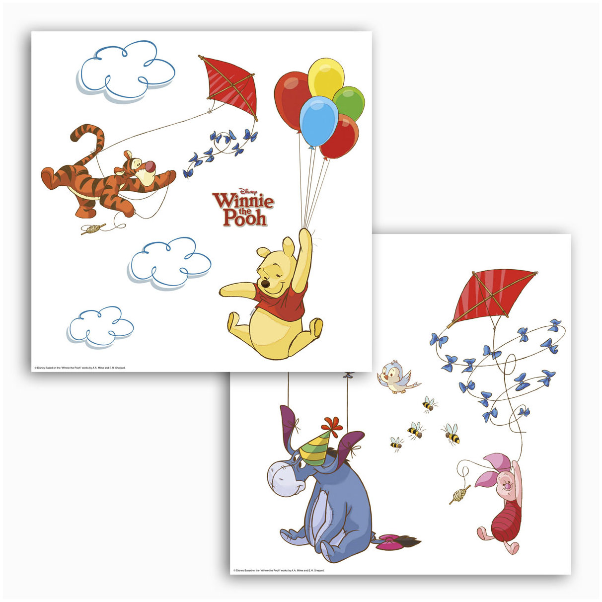Komar Fenstersticker - Disney Window Sticker Winnie the Pooh - 31 x 31 cm - Fensteraufkleber