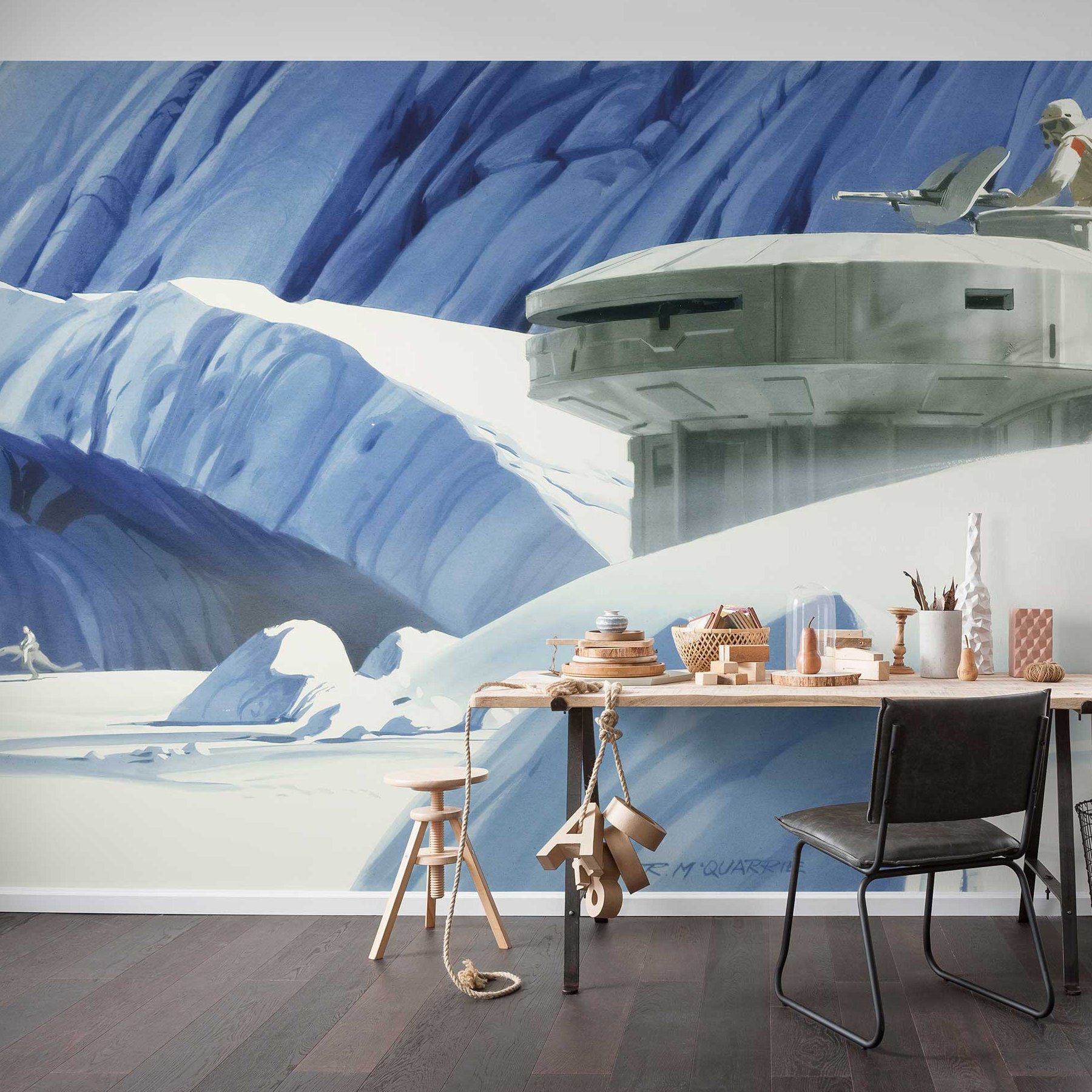 Komar Papier Peint Photo Star Wars  Base secrète Glacier  250 x 500 cm Intissé