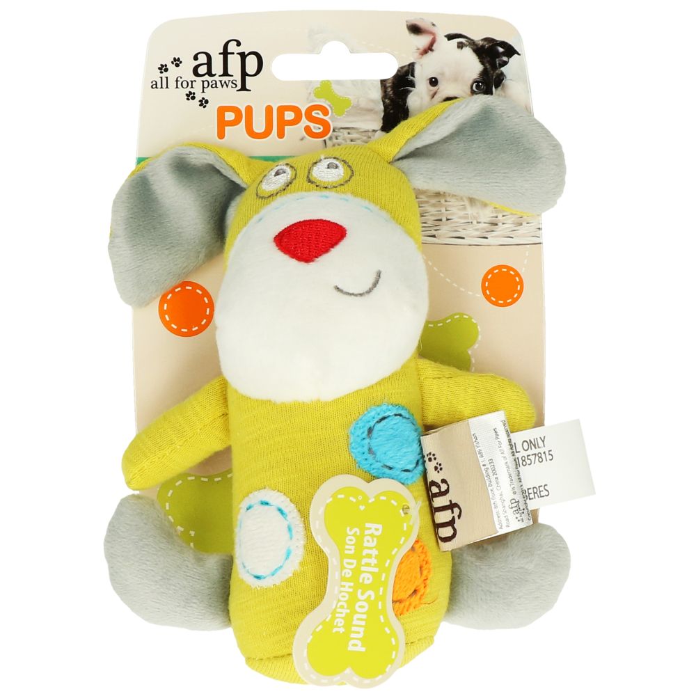 AFP | Hunde Kuscheltier | Stofftier Pups Mini-Stick | Länge:15,5 cm,Breite:10,5 cm
