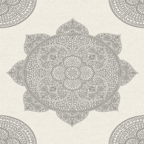 Eijffinger LOUNGE | EF388784 | papier peint intissé baroque | 0.53 m x 10.05 m | gris