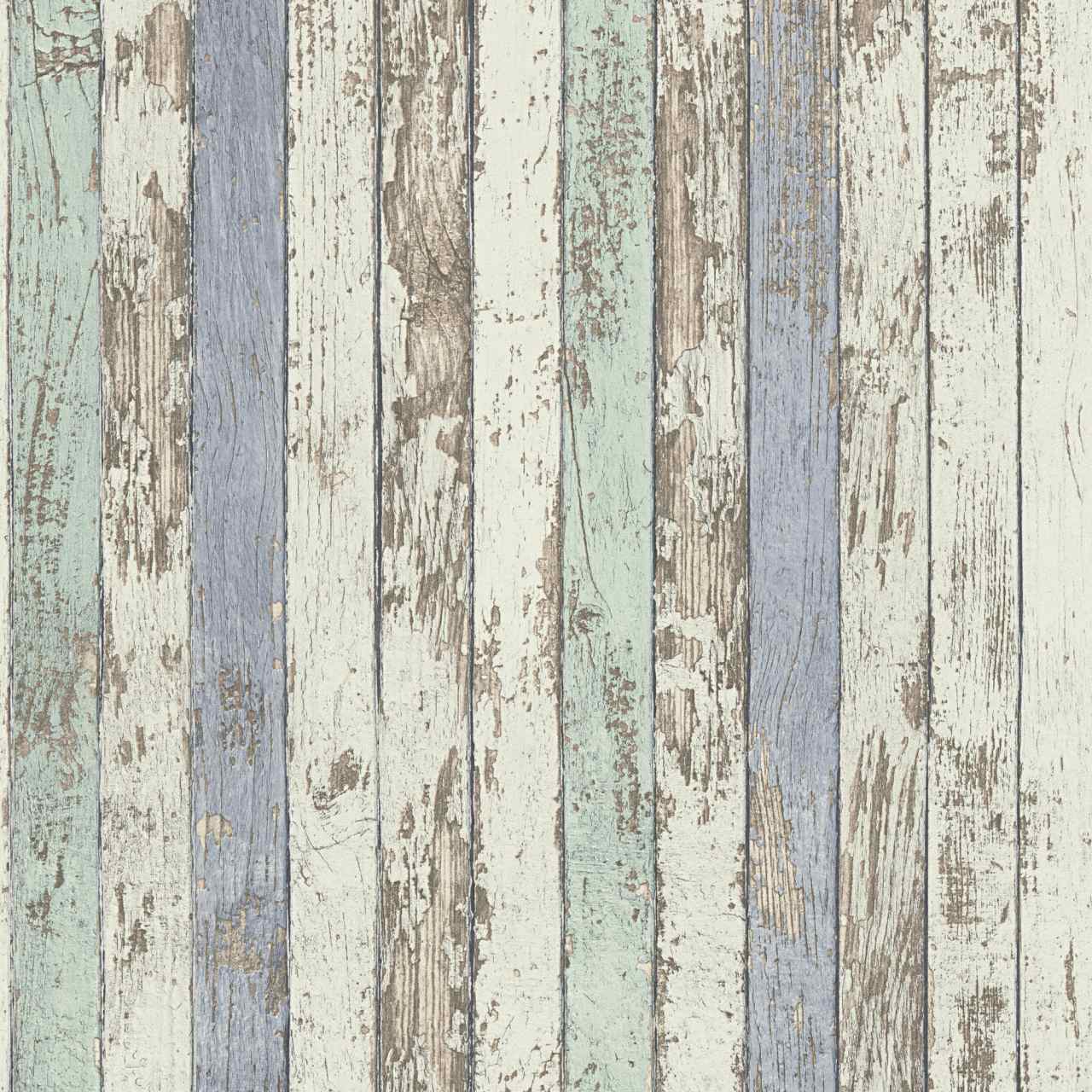 A.S. Creation | Best of Wood'n Stone | 959141 | Vliestapete | Holzoptik | 0.53 x 10.05 m | Blau