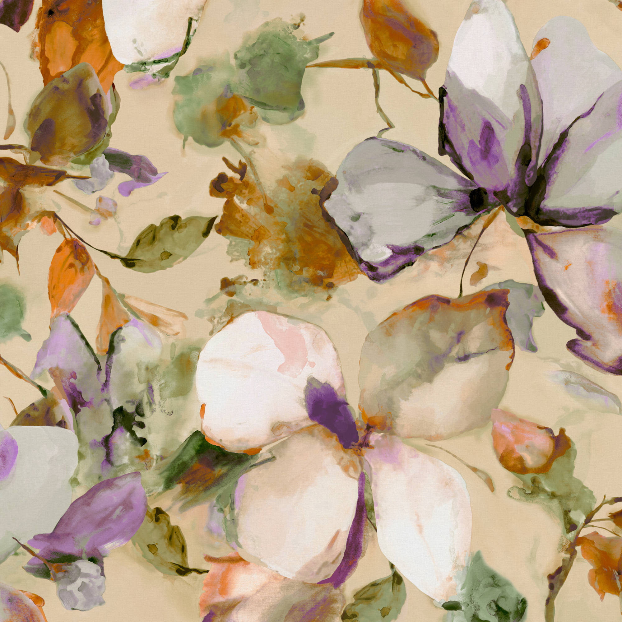 Fototapete Floral Blumen 367546 Lila Florentine IV Rasch