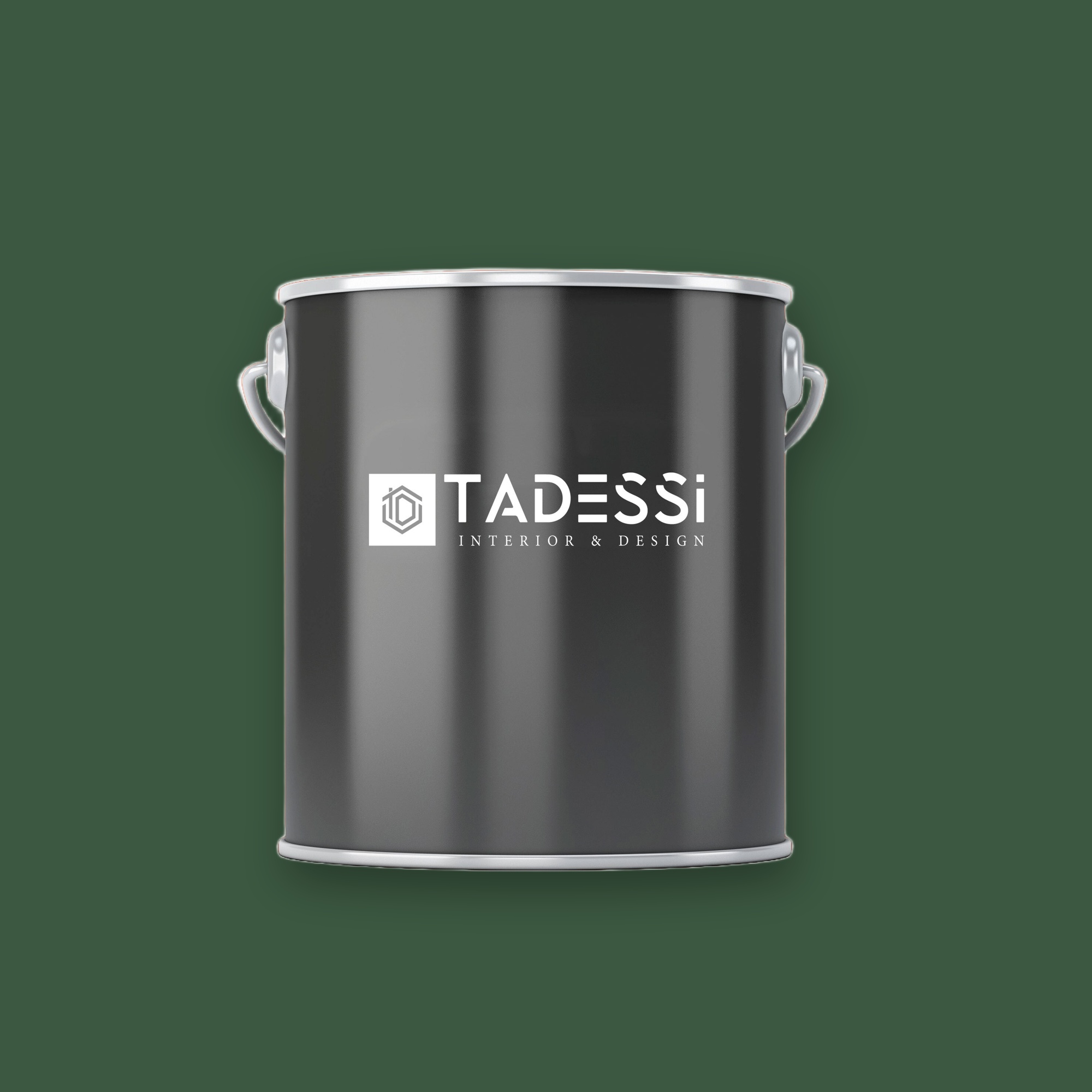 TADESSI Wall Select - Wandfarbe Grün  - Tannengrün -  Hochwertige Innenfarbe  -  Intensive Farbkraft