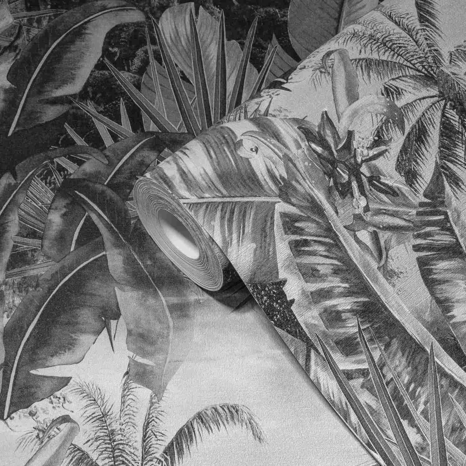 A.S. Creation MI HOGAR. MI SPA. 383564 Papel pintado no tejido Botánico 0,53 x 10,05 m Gris
