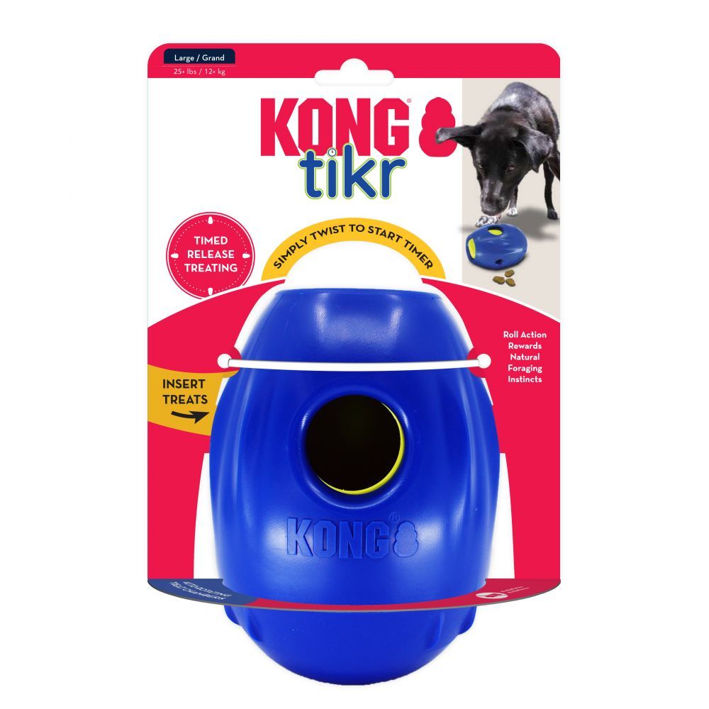 KONG | Hundespielzeug | Tikr | Intelligenzspielzeug | Beschäftigung | Leckerliball | versch. Größen