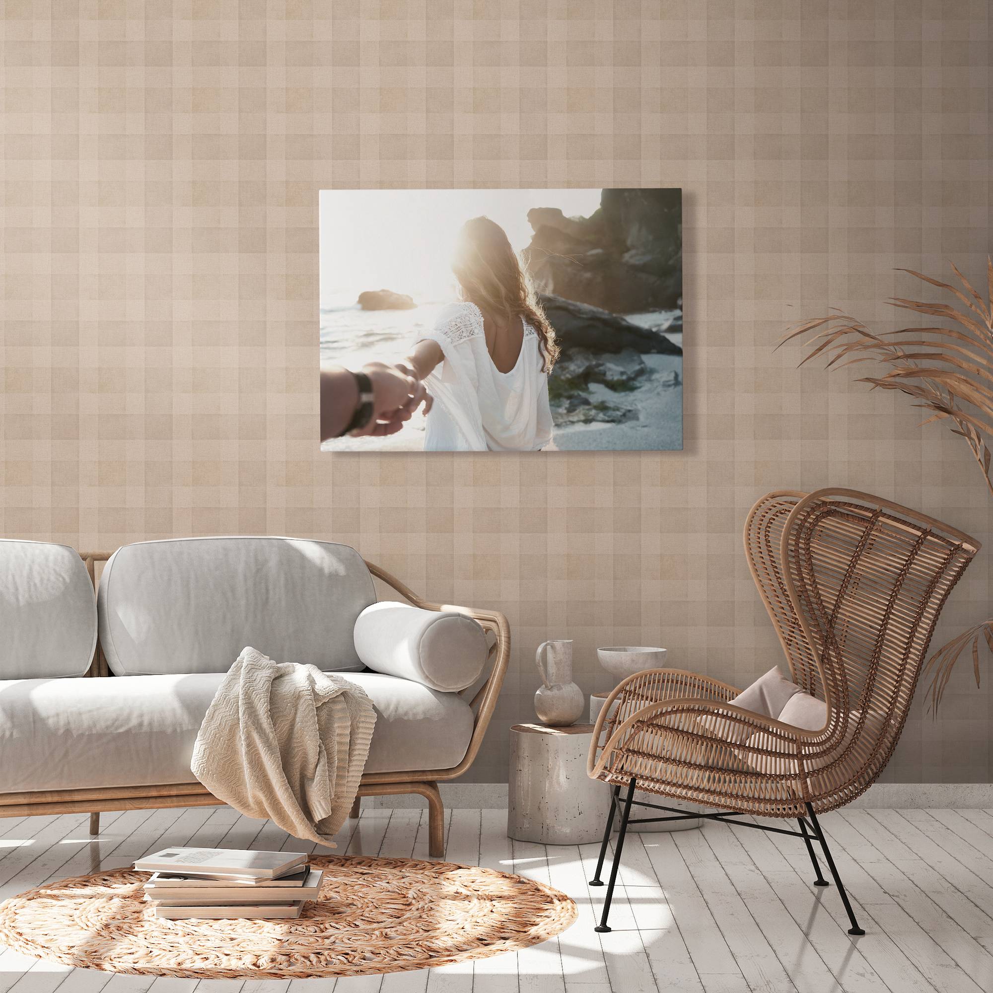 Tapete Streifen Lucca M1-No.3529 | Vliestapete | Braun | Geometrisch | Querstreifen
