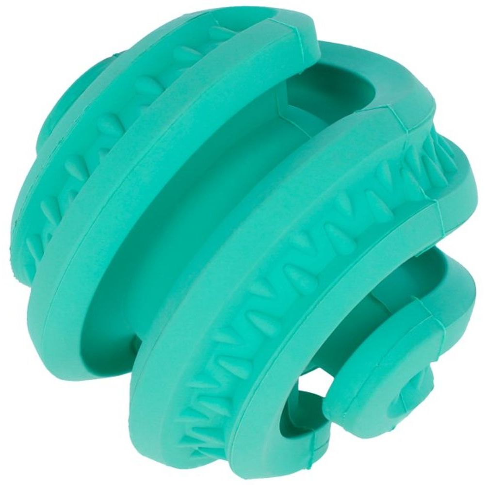 Coperani | Hundespielzeug | Türkis | Durchmesser 8.5 cm | Hundeball | Kauen und Apportieren