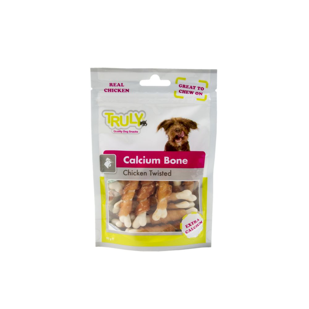 Hundesnack | Calcium Bone | Chicken Twisted 90gr.