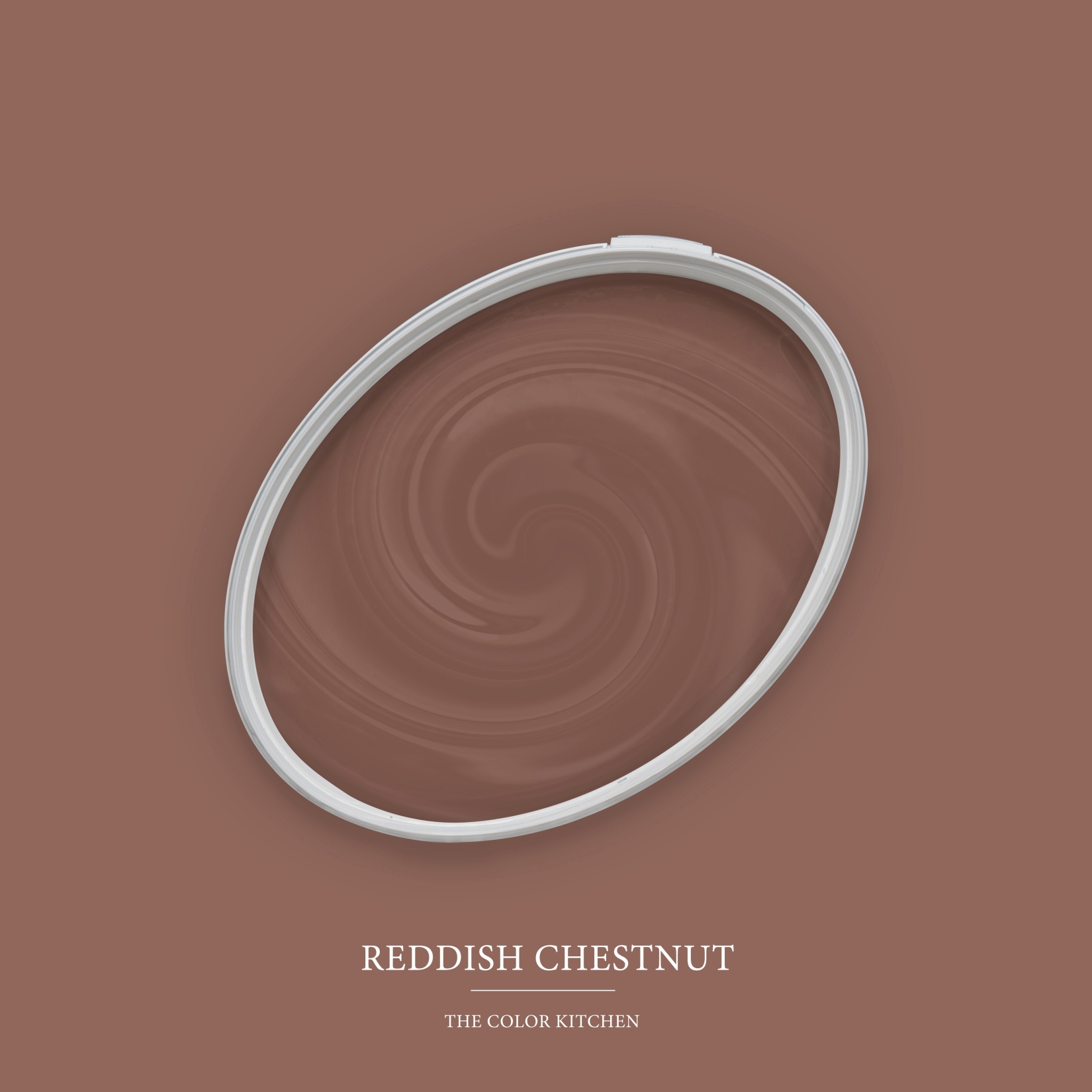 Wandfarbe Rot matt | The Color Kitchen Reddish Chestnut | Exklusive Innendispersion Hohe Deckkraft