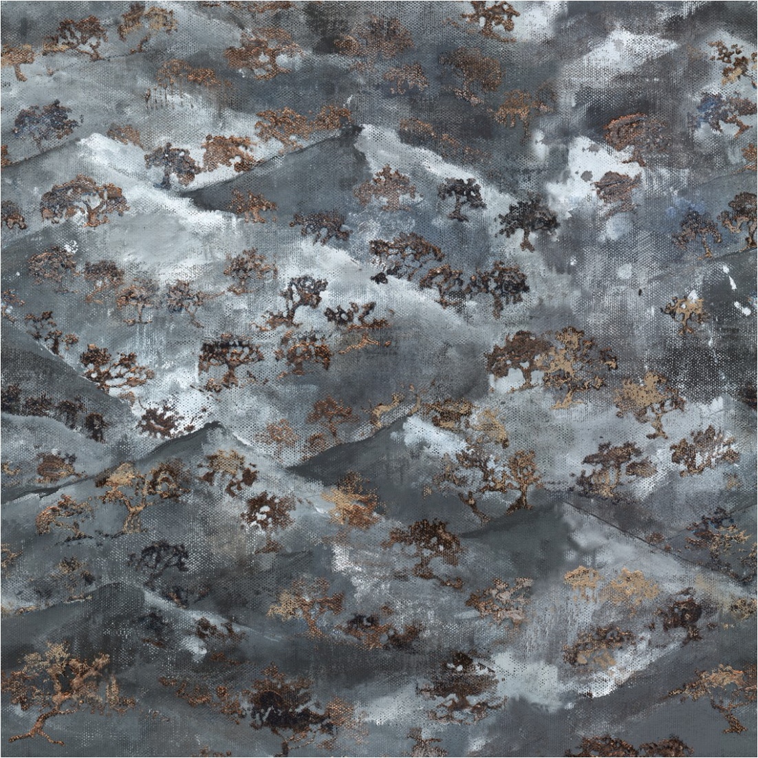 Fototapete Abstrakt M1-No.11666 | Vliestapete Berge | Blau | Grau | Wohnzimmer | Schlafzimmer
