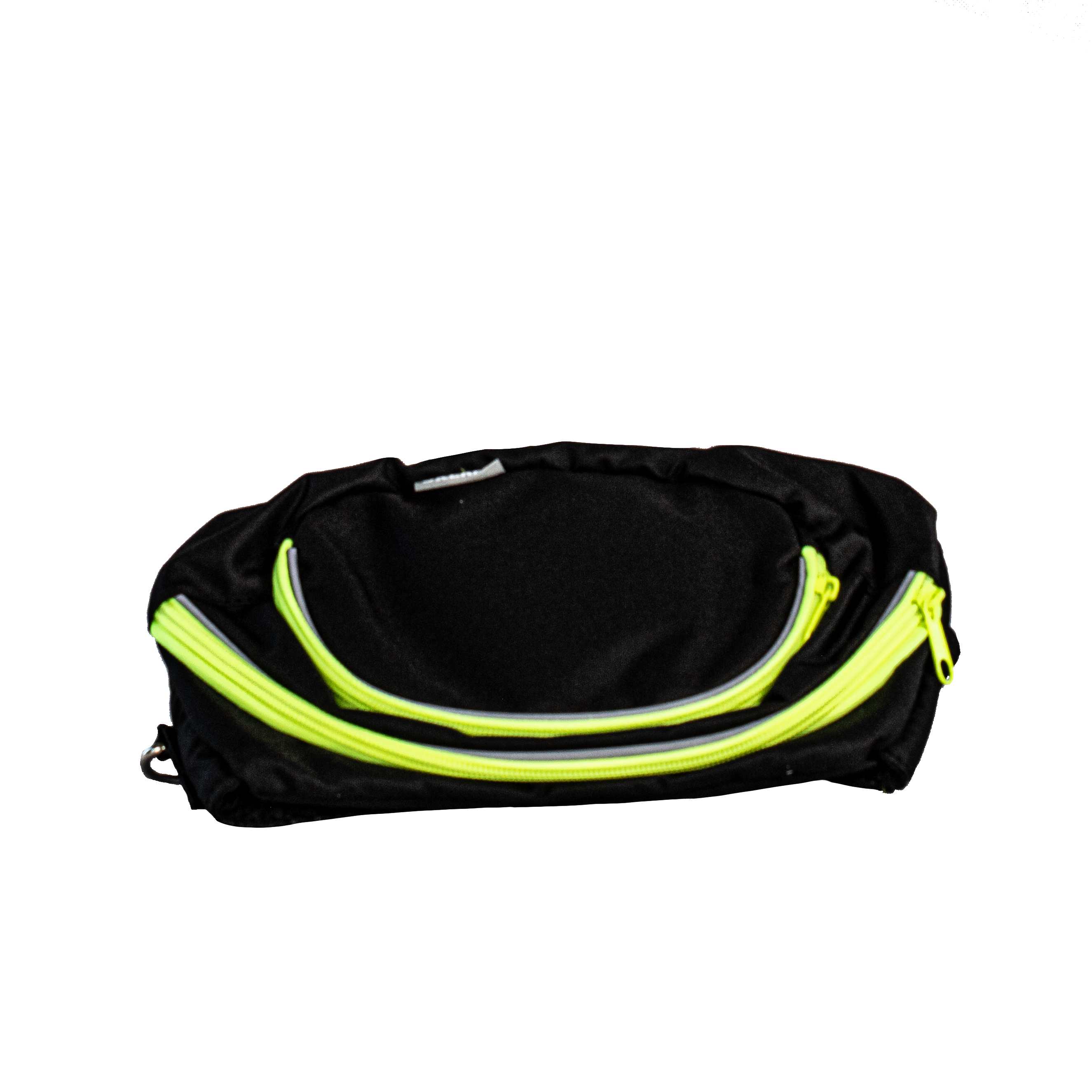 Trainings-Bauchgurt Active | Schwarz | Größe 70-120 cm | mit Reißverschlusstaschen