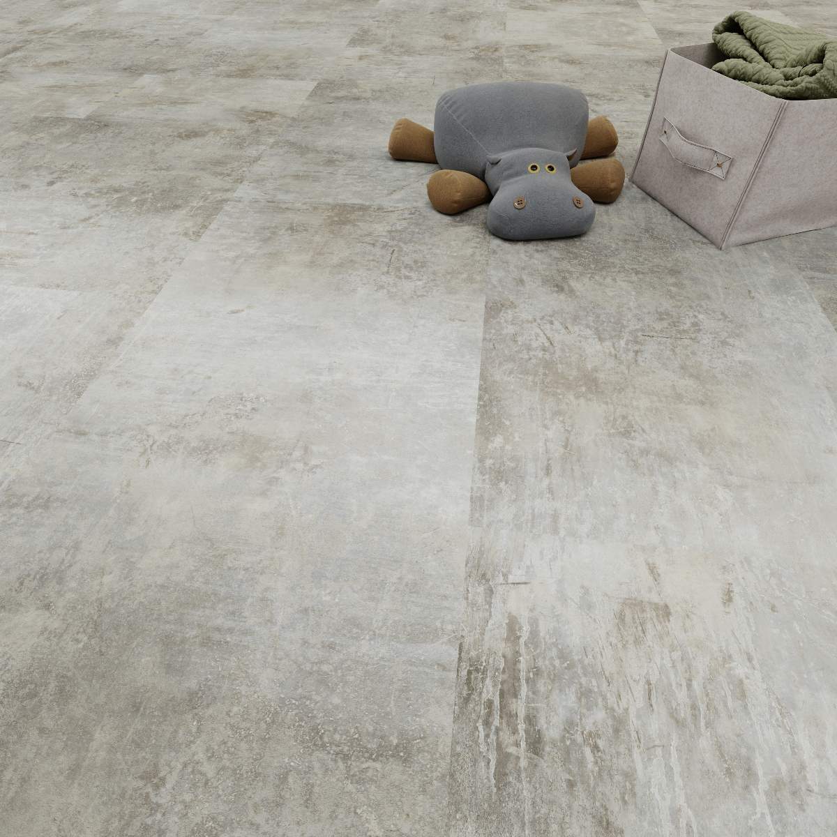 Suelo vinílico DISEÑO 555 Dryback 914 x 45 x 2,5 mm Vinilo adhesivo Aspecto piedra Aspecto baldosa Gris NKL42