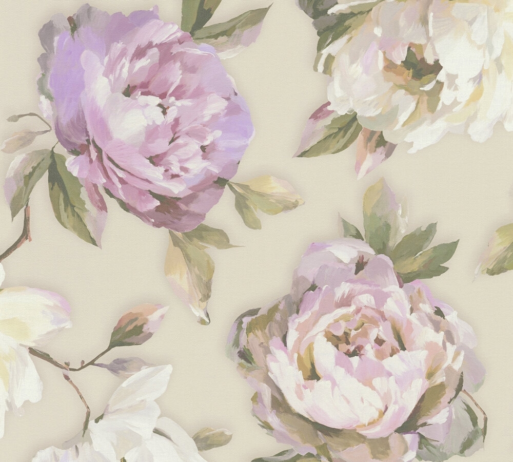 Tapete Florentin Blumen M1-No.11284 Vlies Lila Pink Tadessi 10.05 m x 0.53 m