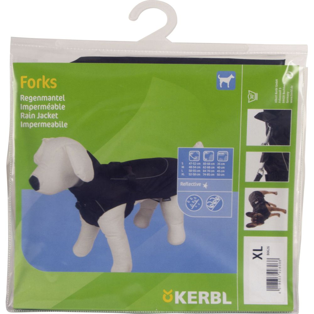Regenmantel | Forks | Schwarz | versch. Größen