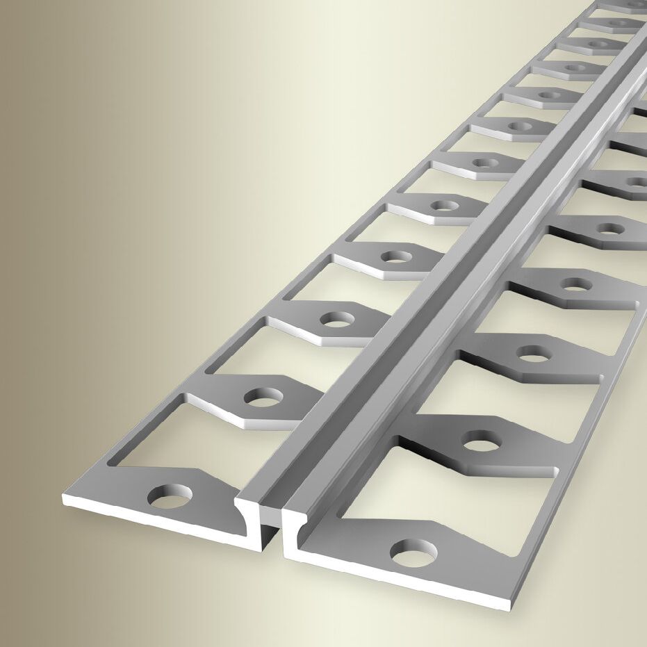 Profilé de dilatation | Largeur:48 mm | Longueur:2500 mm | Aluminium | Joint en silicone | Découper